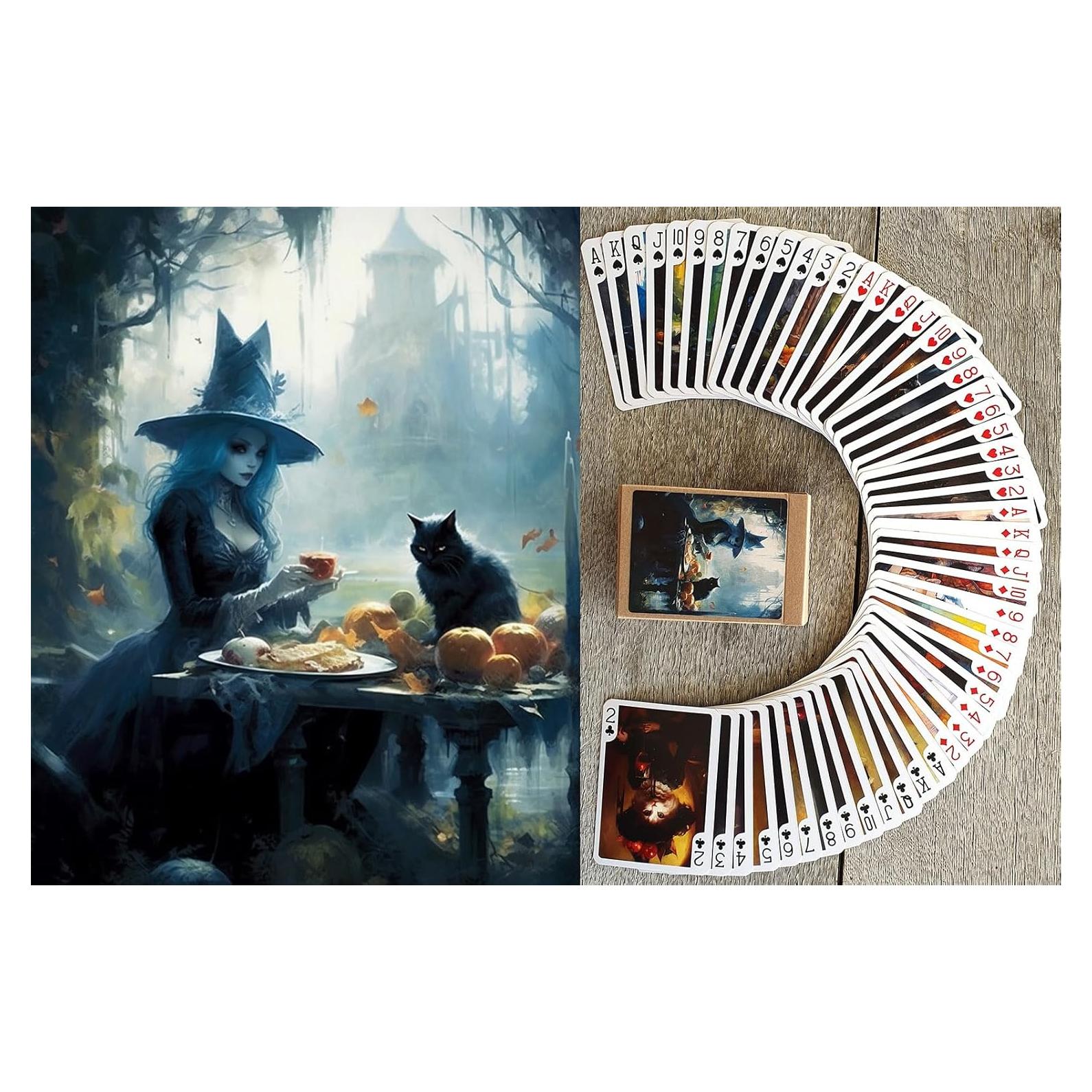 Baraja de Póker Wicca FlonzGift 54 Cartas Ilustradas