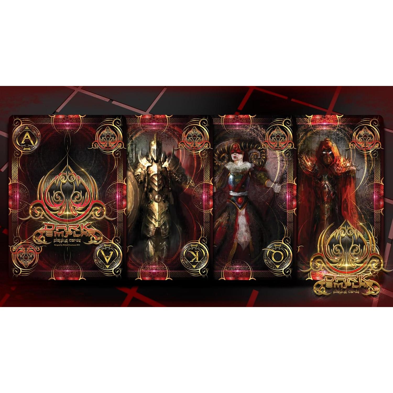 Baraja de Cartas Dark Templar Knights para Poker - USPCC