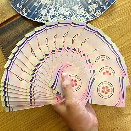 Baraja de Cartas Cherry Blossoms Qianben 56 Piezas PVC Impermeable