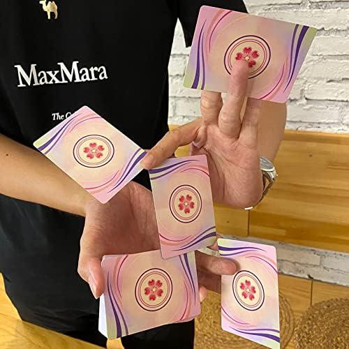 Baraja de Cartas Cherry Blossoms Qianben 56 Piezas PVC Impermeable