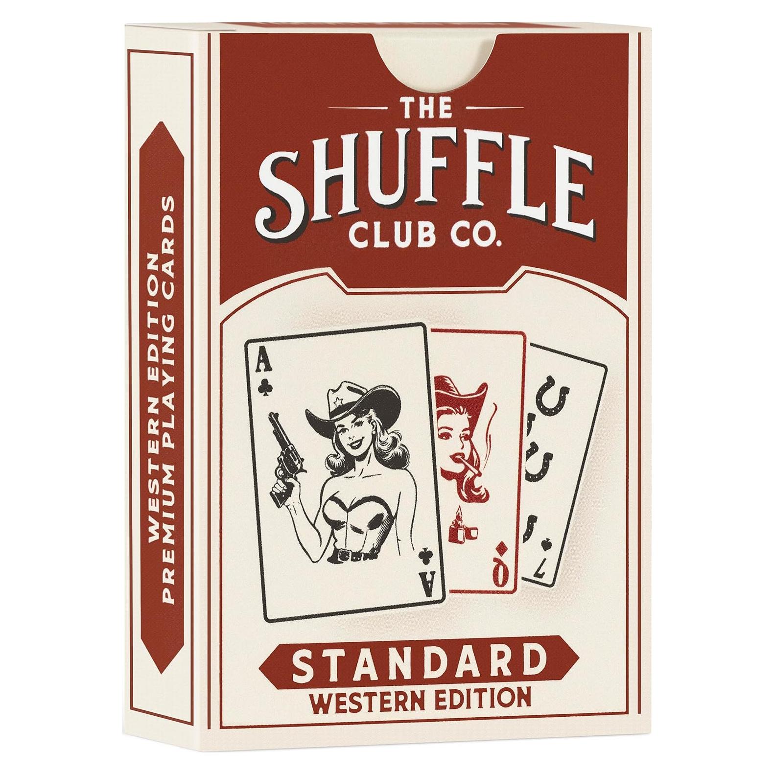 Baraja de Juego Vintage Western Shuffle Club Co - Cartas Personalizadas