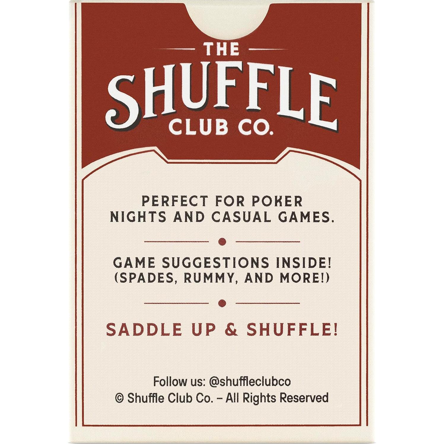 Baraja de Juego Vintage Western Shuffle Club Co - Cartas Personalizadas