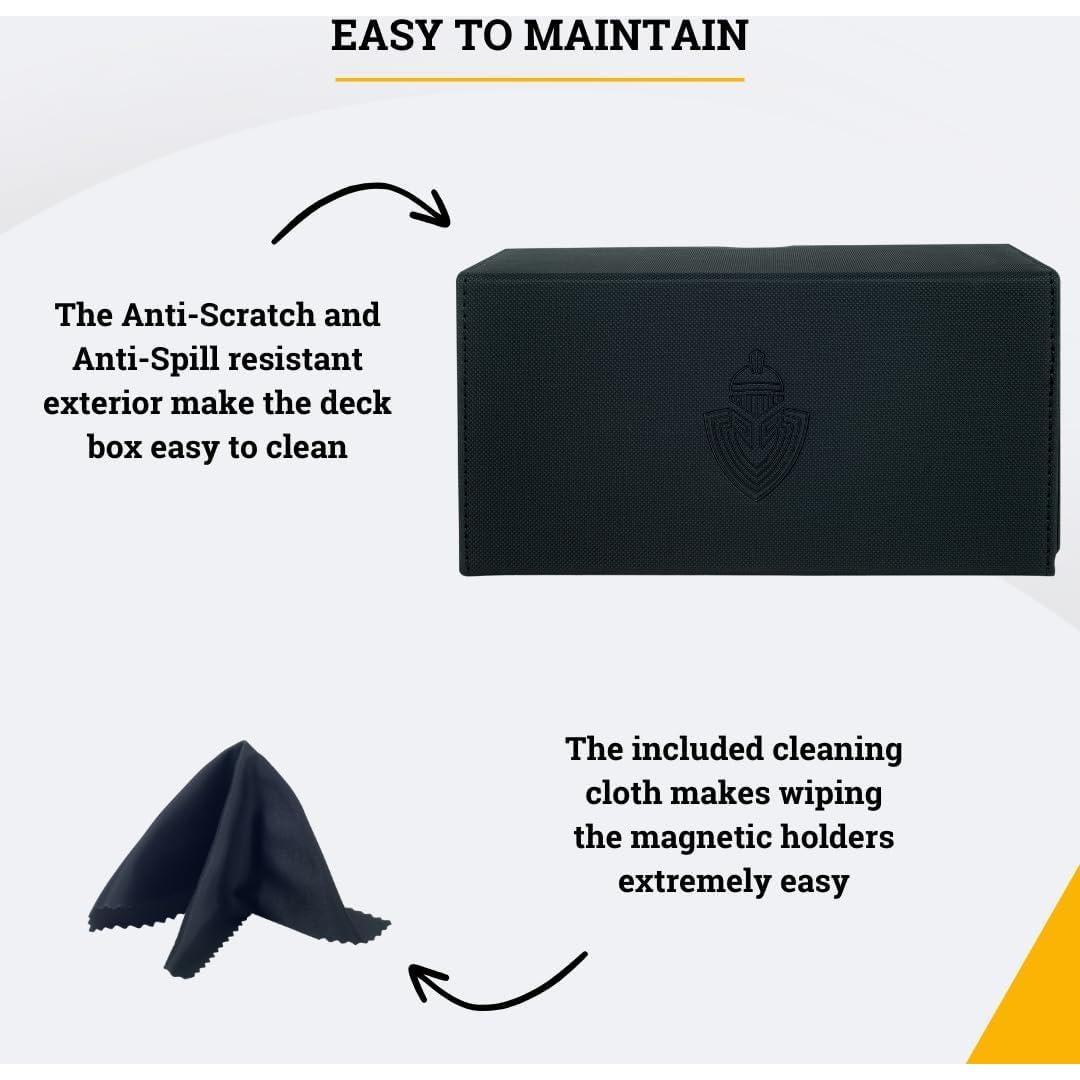 Caja de Baraja Premium Card Guardian con 25 Soportes Magnéticos