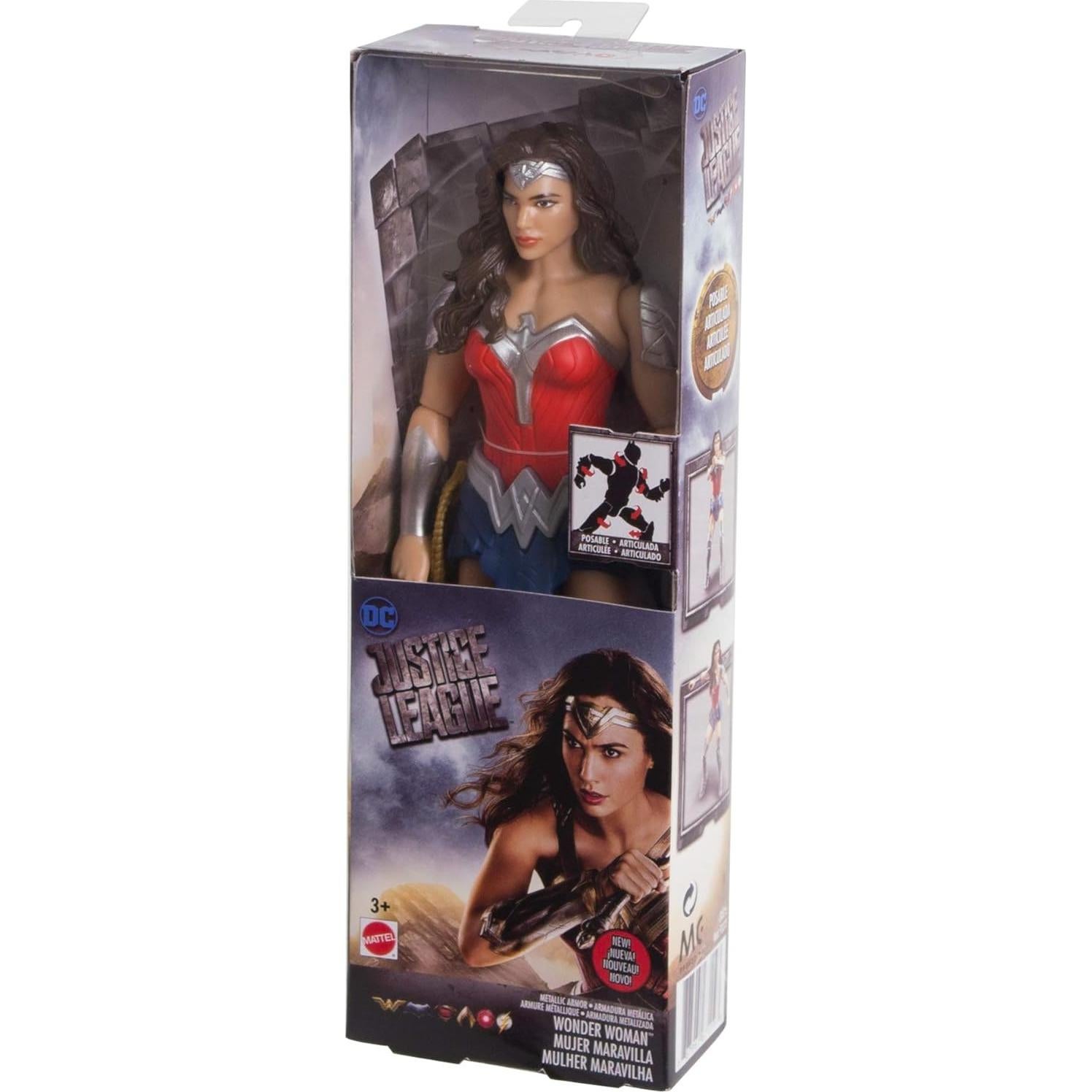 Figura de acción Wonder Woman 30.48 cm Mattel Liga de la Justicia