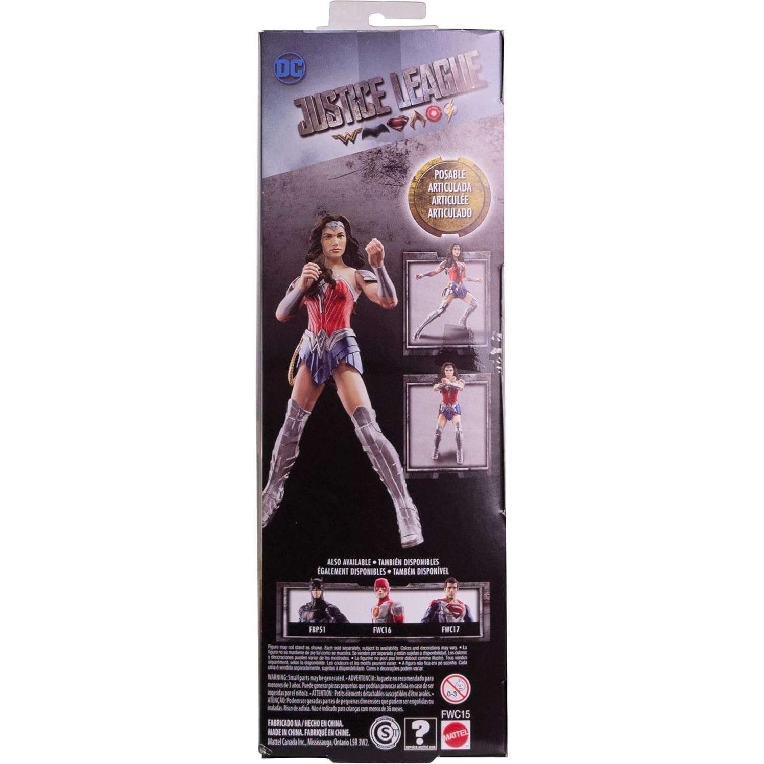 Figura de acción Wonder Woman 30.48 cm Mattel Liga de la Justicia