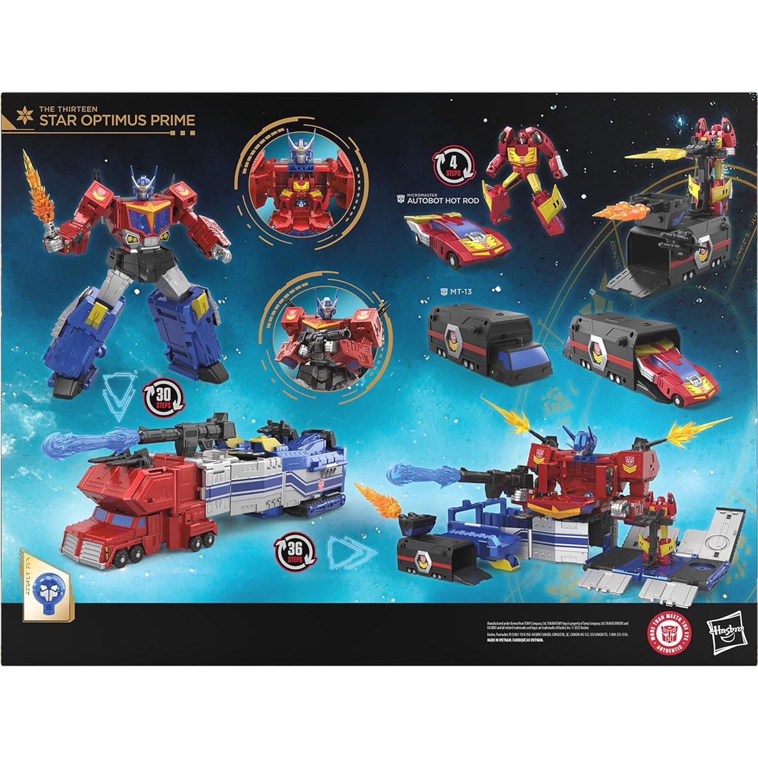 Transformers Optimus Prime El Trece Estrellas 38 cm 3 en 1