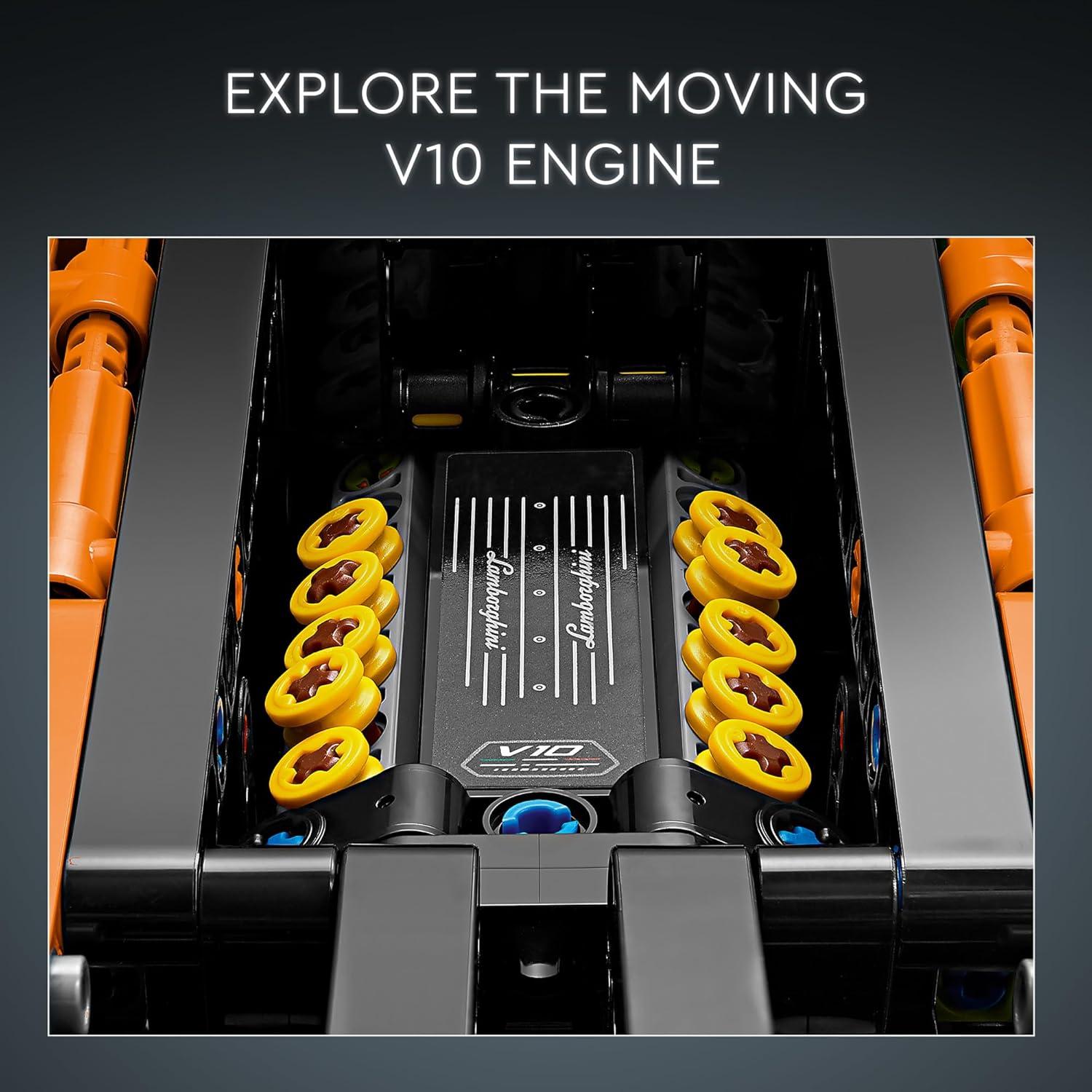 LEGO Technic Lamborghini Huracán Tecnica Naranja 42196 - 806 Piezas