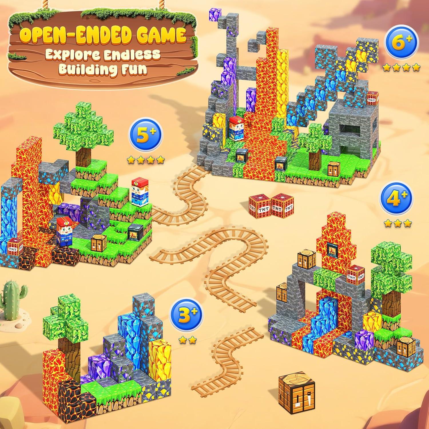 Bloques Magnéticos 100 Piezas Toyvimo Juguetes STEM 3-10 Años