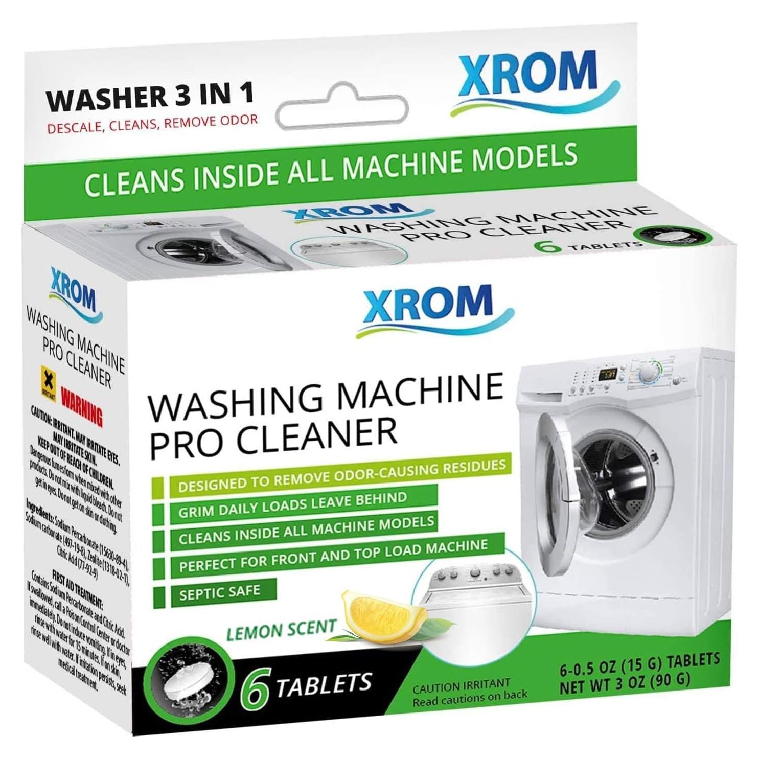 Limpiador Pro para Lavadoras XROM 3 en 1 Biodegradable 180g