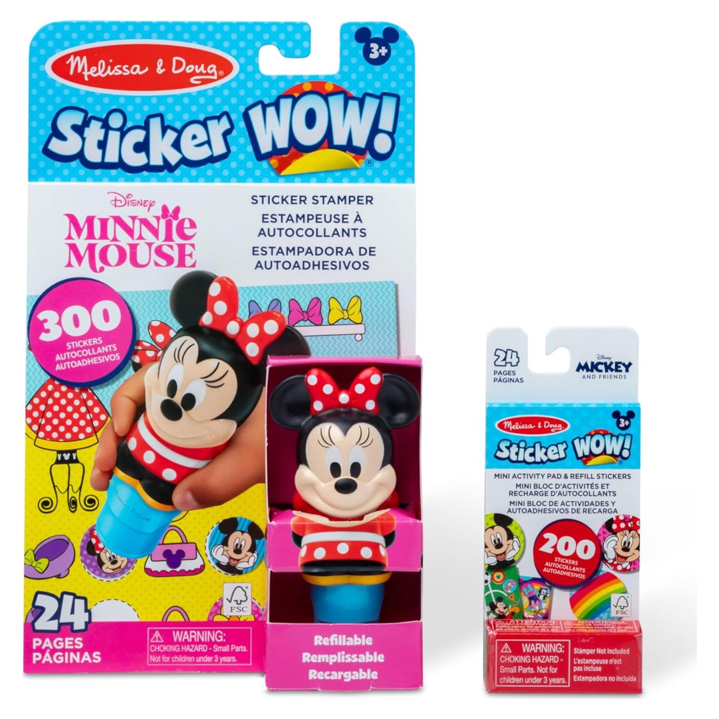 Melissa & Doug Sticker WOW! Minnie Mouse 500 Stickers y Bloc