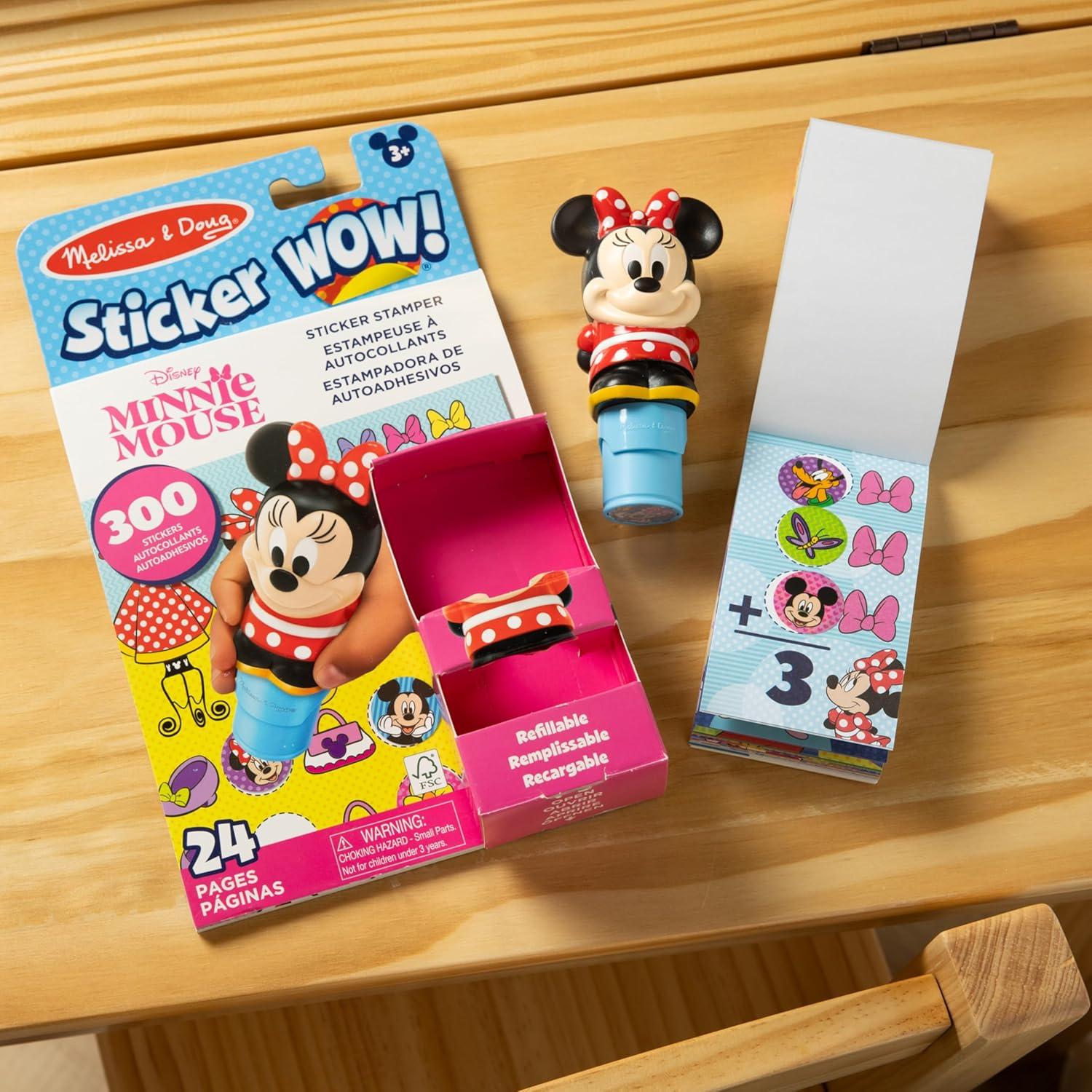 Melissa & Doug Sticker WOW! Minnie Mouse 500 Stickers y Bloc