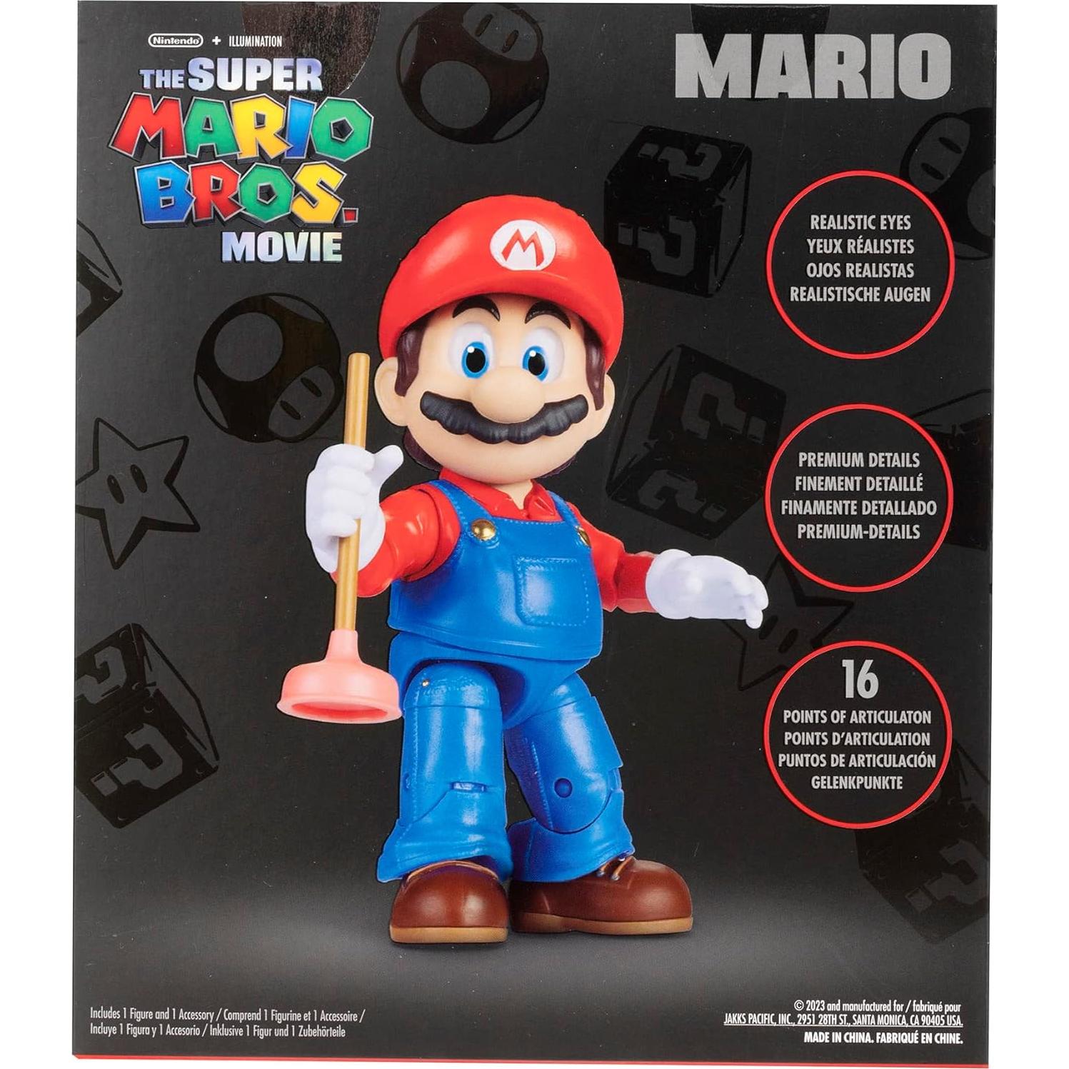 Figura de Acción Mario 5" La Película de Super Mario Bros - Jakks