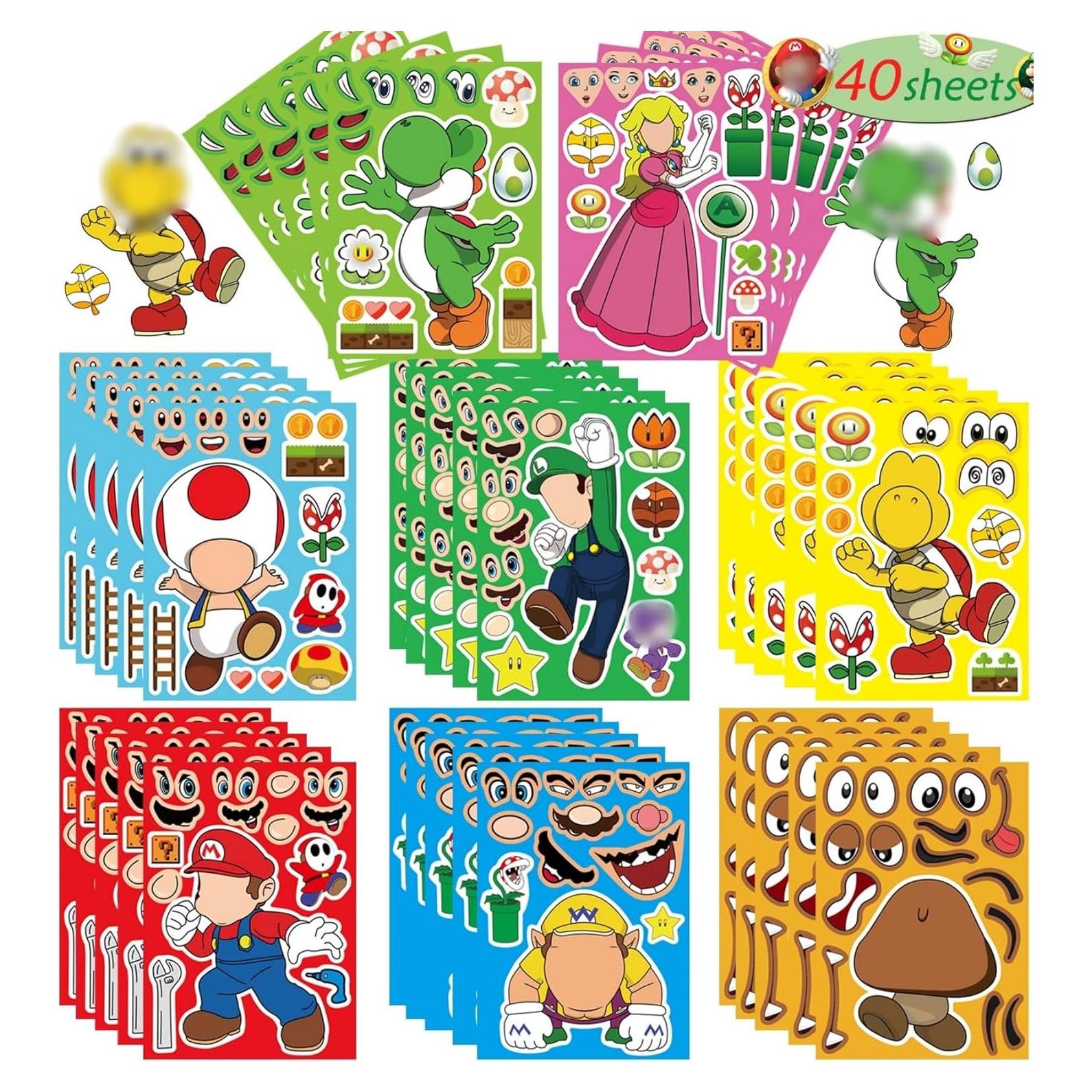 Stickers para Hacer Caras EHQEHQ - 40 Piezas PVC Multi