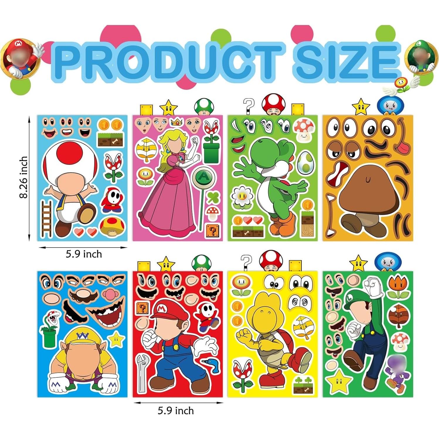 Stickers para Hacer Caras EHQEHQ - 40 Piezas PVC Multi