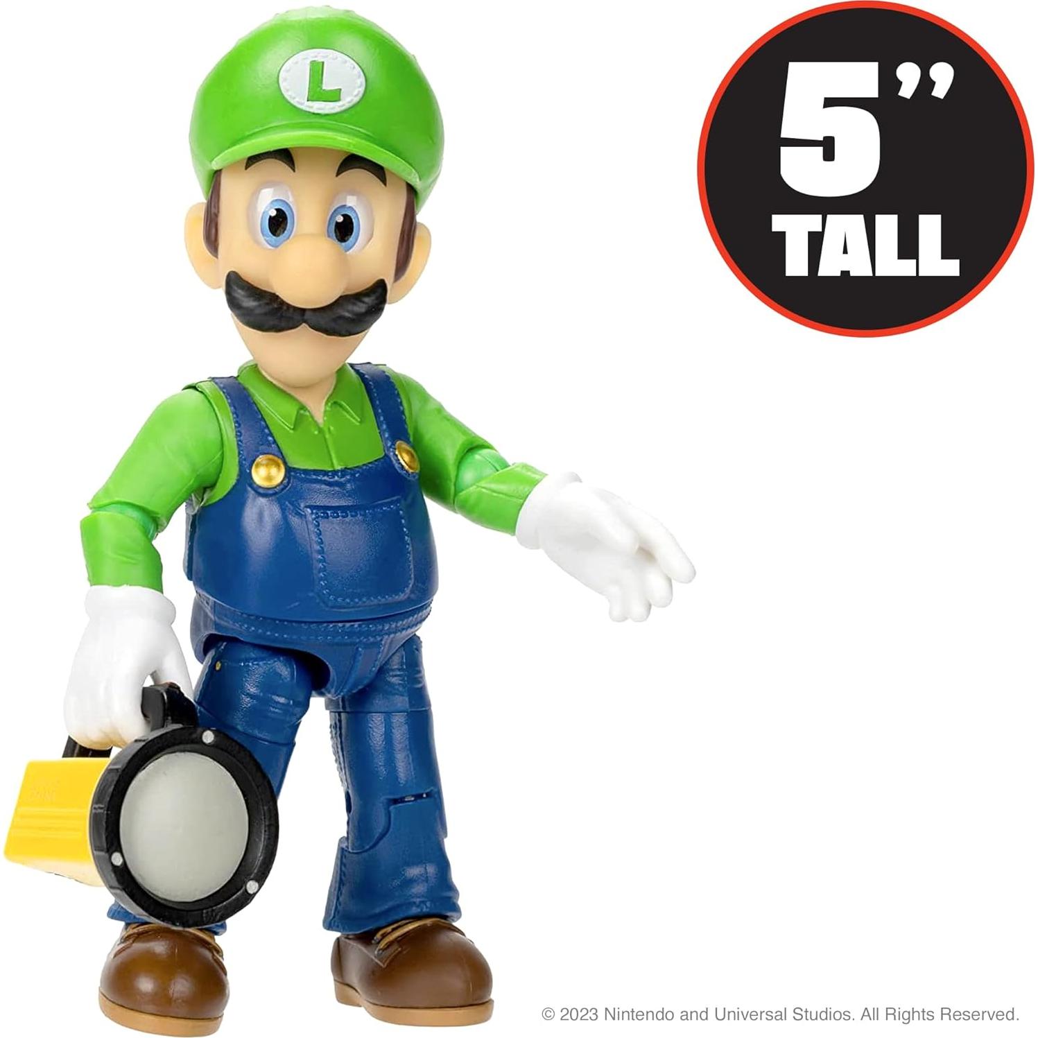 Figura de Acción Luigi 5" The Super Mario Bros. - Jakks Pacific