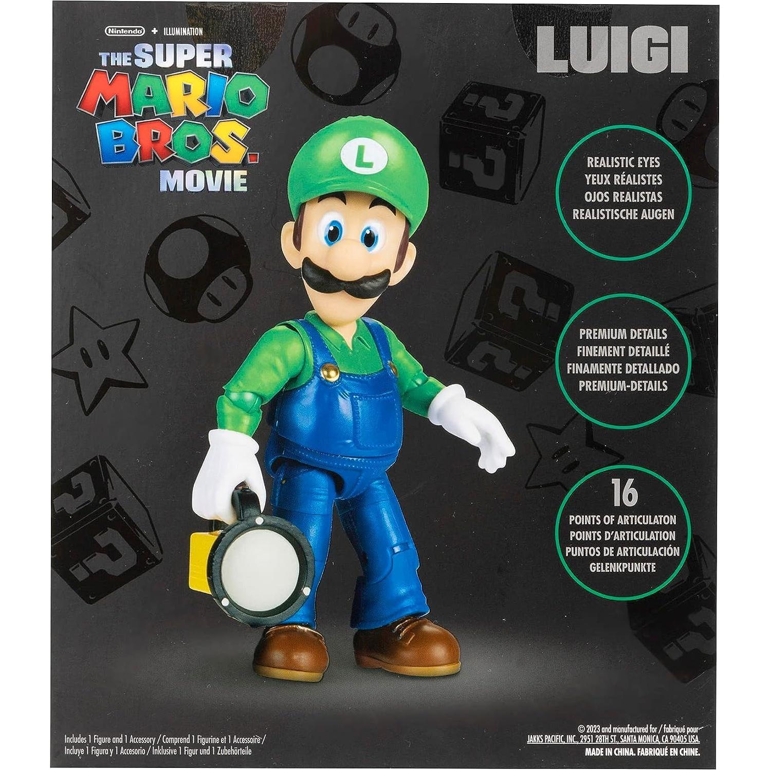 Figura de Acción Luigi 5" The Super Mario Bros. - Jakks Pacific