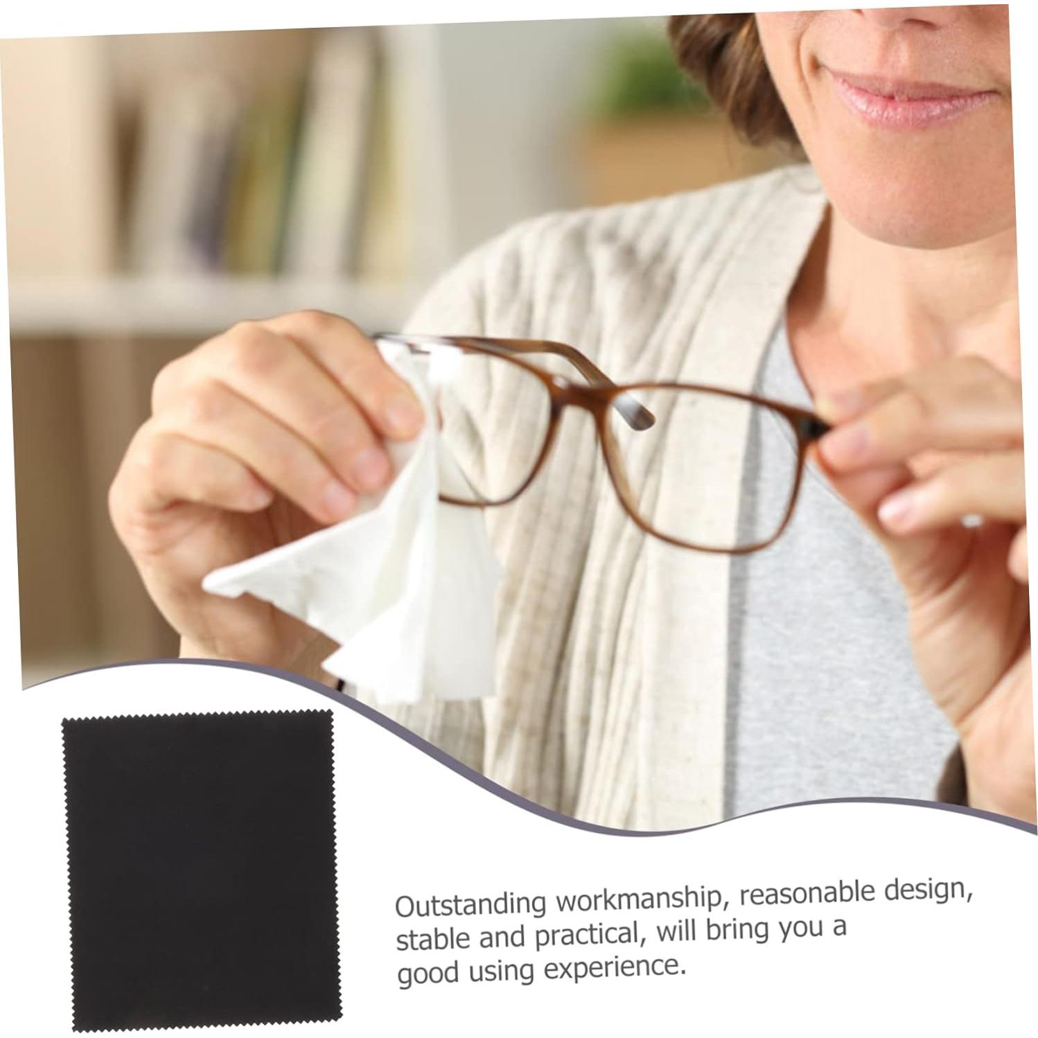 Juego de 20 paños de limpieza de microfibra LRXIYODE negro