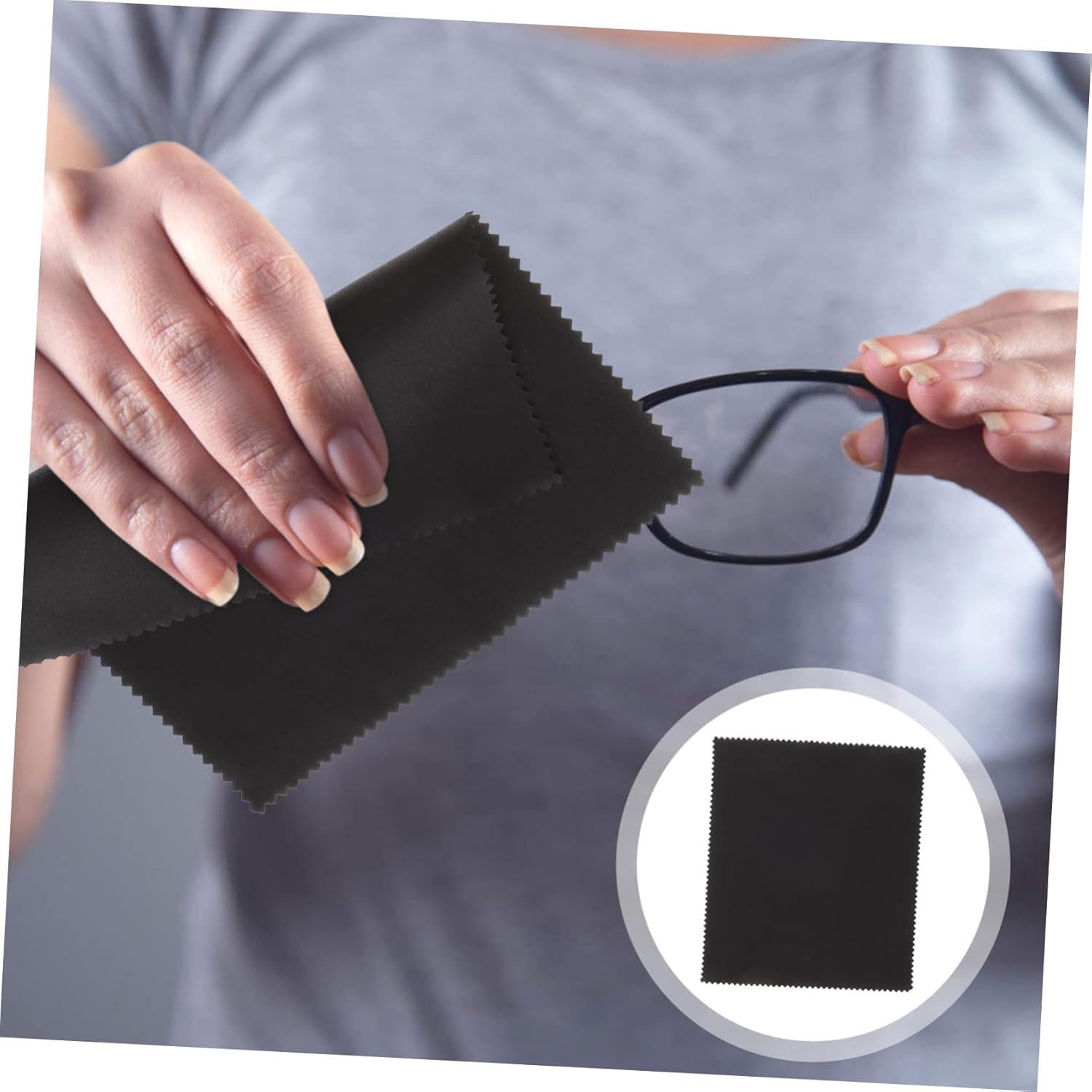 Juego de 20 paños de limpieza de microfibra LRXIYODE negro