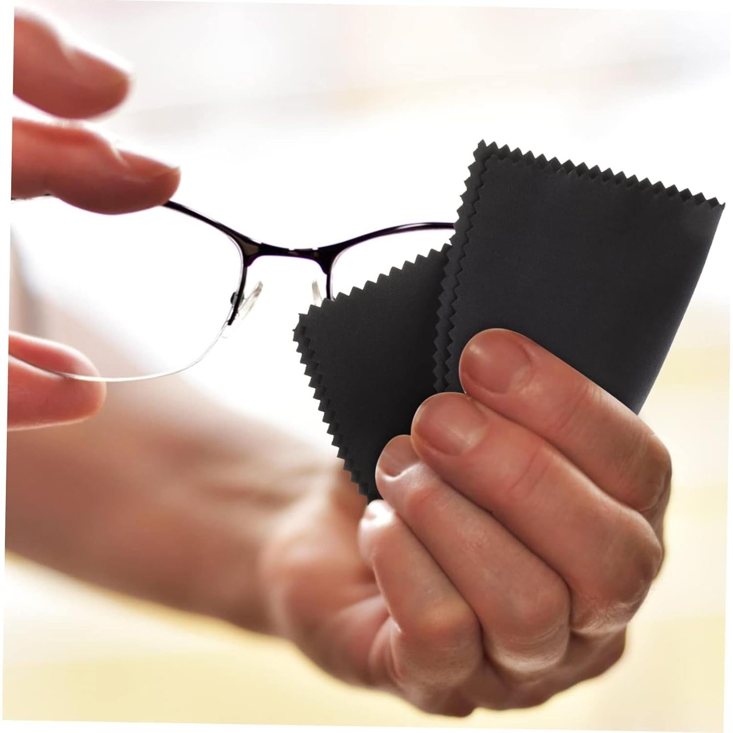 Juego de 20 paños de limpieza de microfibra LRXIYODE negro