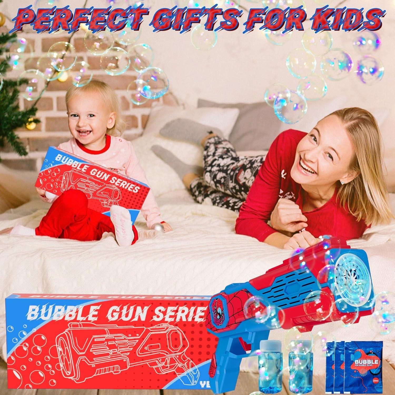 Pistola de Burbujas Spider Amiabling para Niños 3+ Años