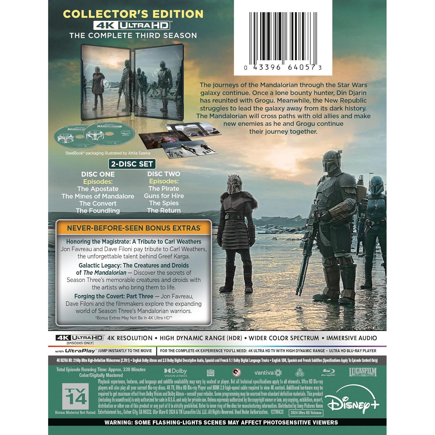 El Mandaloriano: Temporada 3 Blu-ray 4K - Sony Pictures