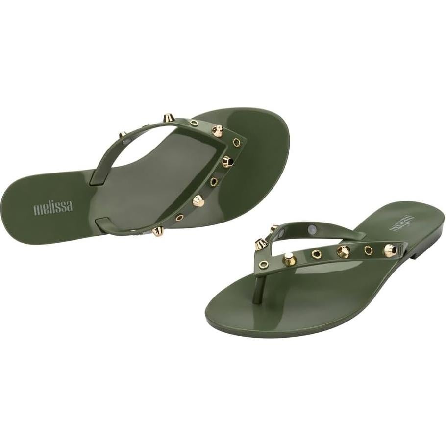 Chanclas Melissa Harmonic Studs II Verde para Mujeres