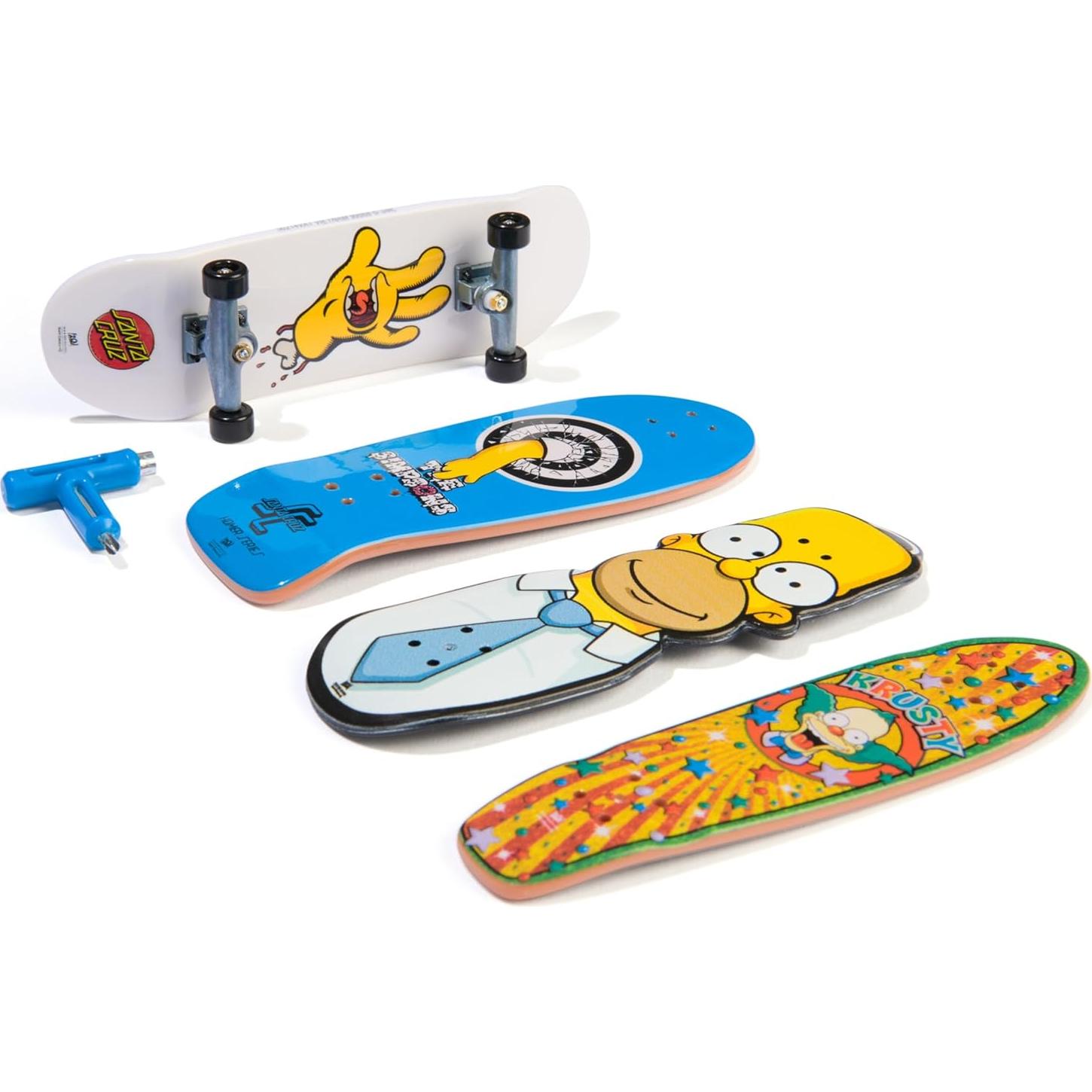 Paquete Ultra DLX Tech Deck 4 Fingerboards Simpsons 109.5g