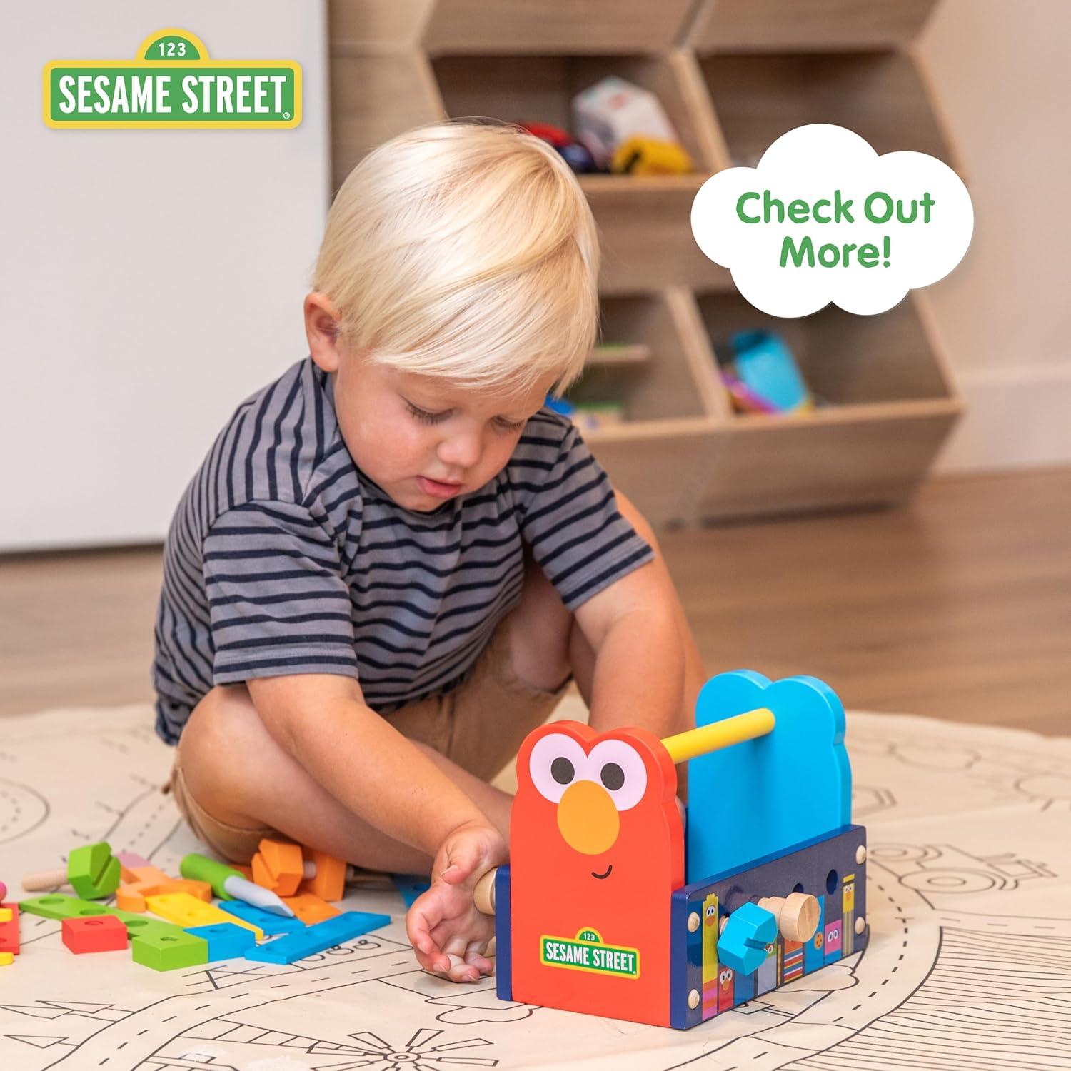 Juego de Bloques de Madera Sesame Street Kids Preferred 9 Piezas