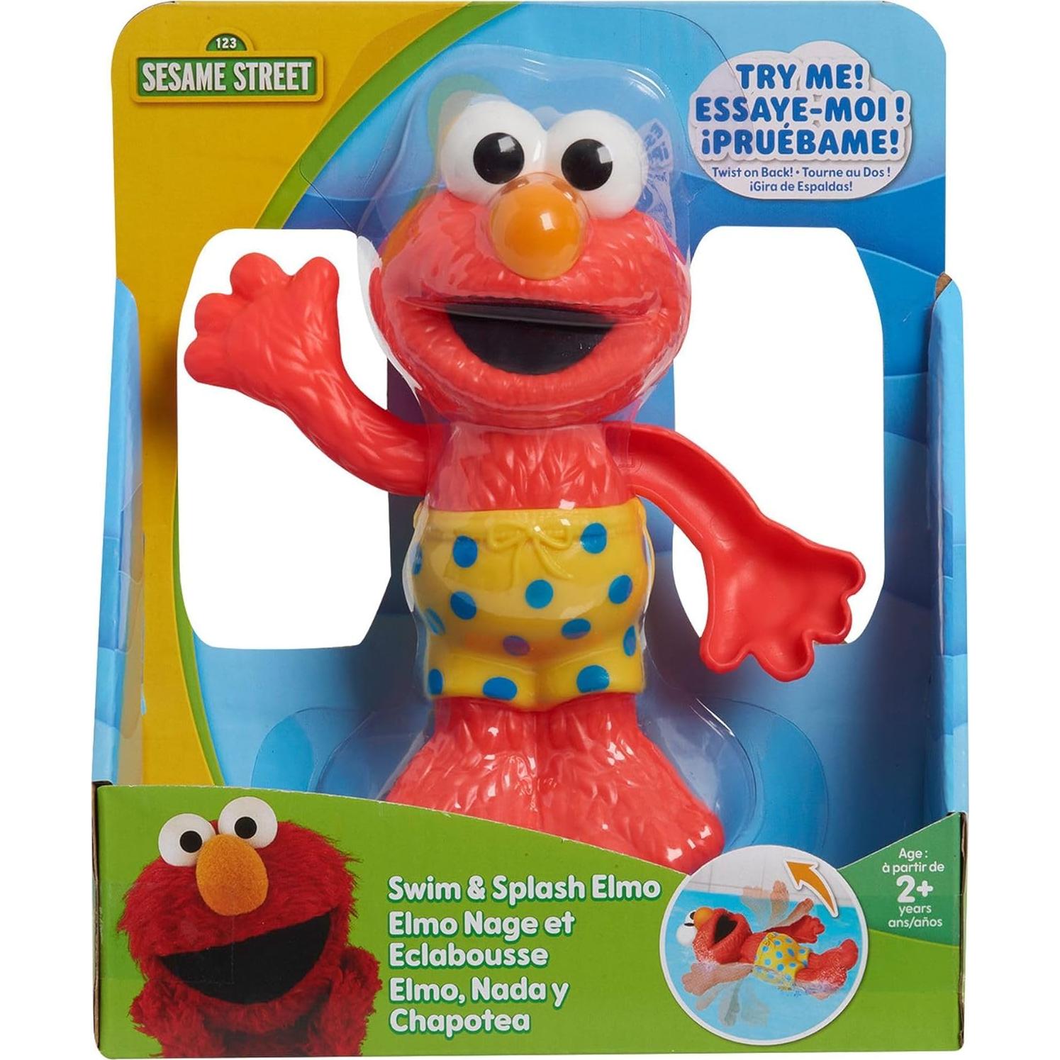 Juguete de baño Elmo Sesame Street 17.78 cm para niños 2+