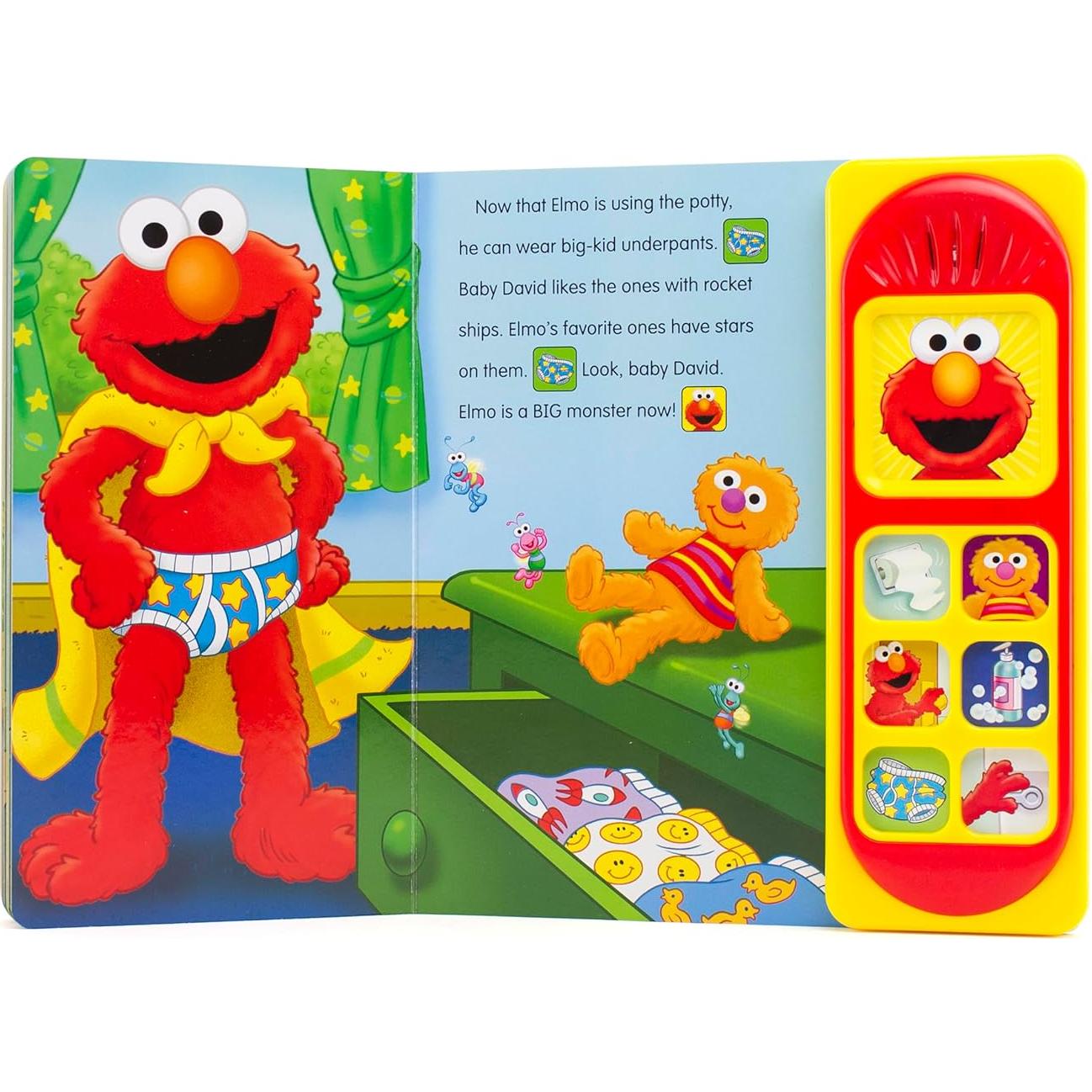 Sesame Street - Potty Time with Elmo - Potty Training Sound Book - PI Kids