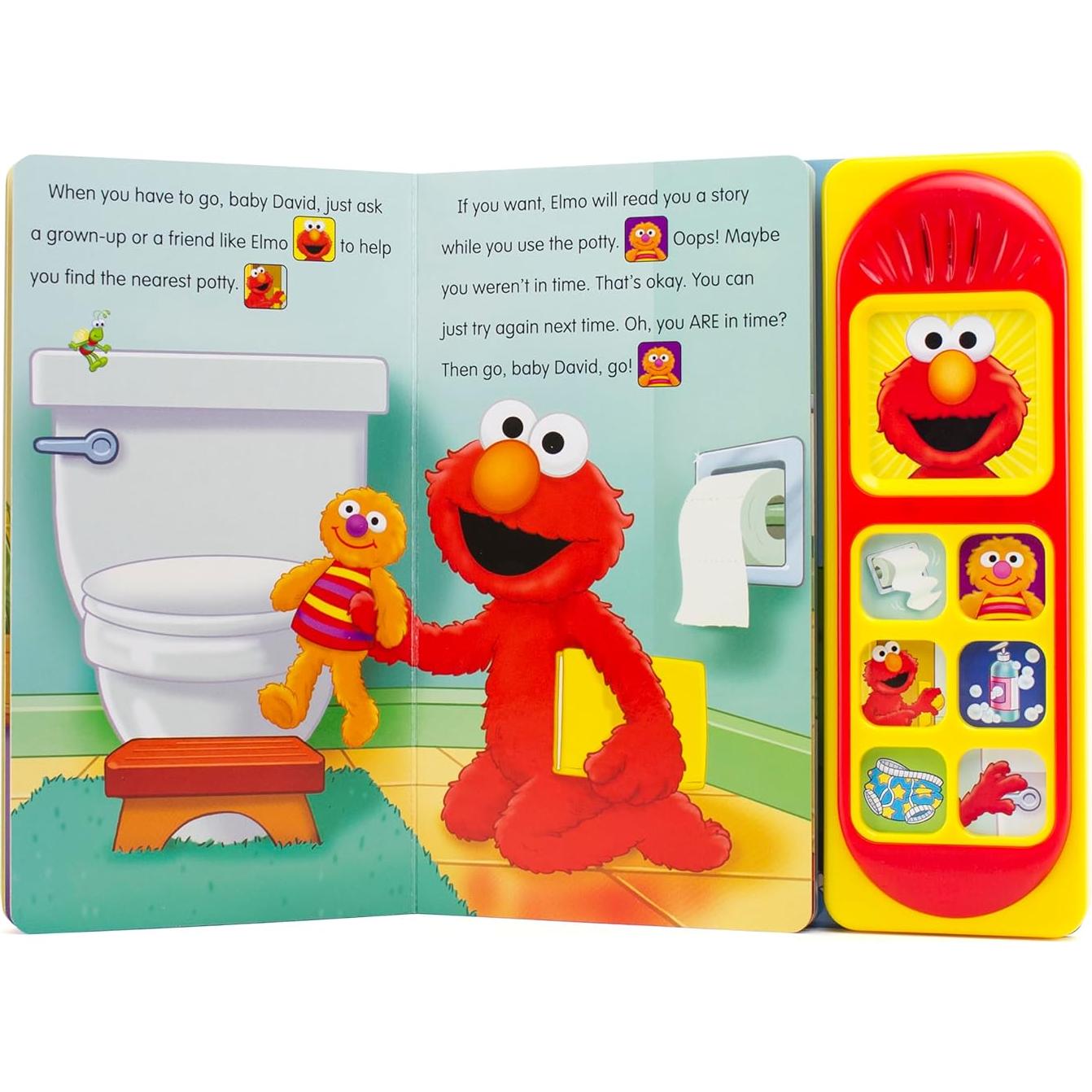 Sesame Street - Potty Time with Elmo - Potty Training Sound Book - PI Kids
