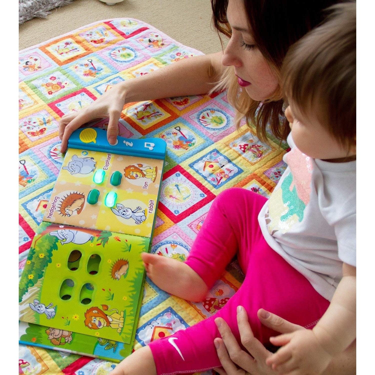 Libro de Sonidos de Animales Boxiki para Bebés 12-36 Meses