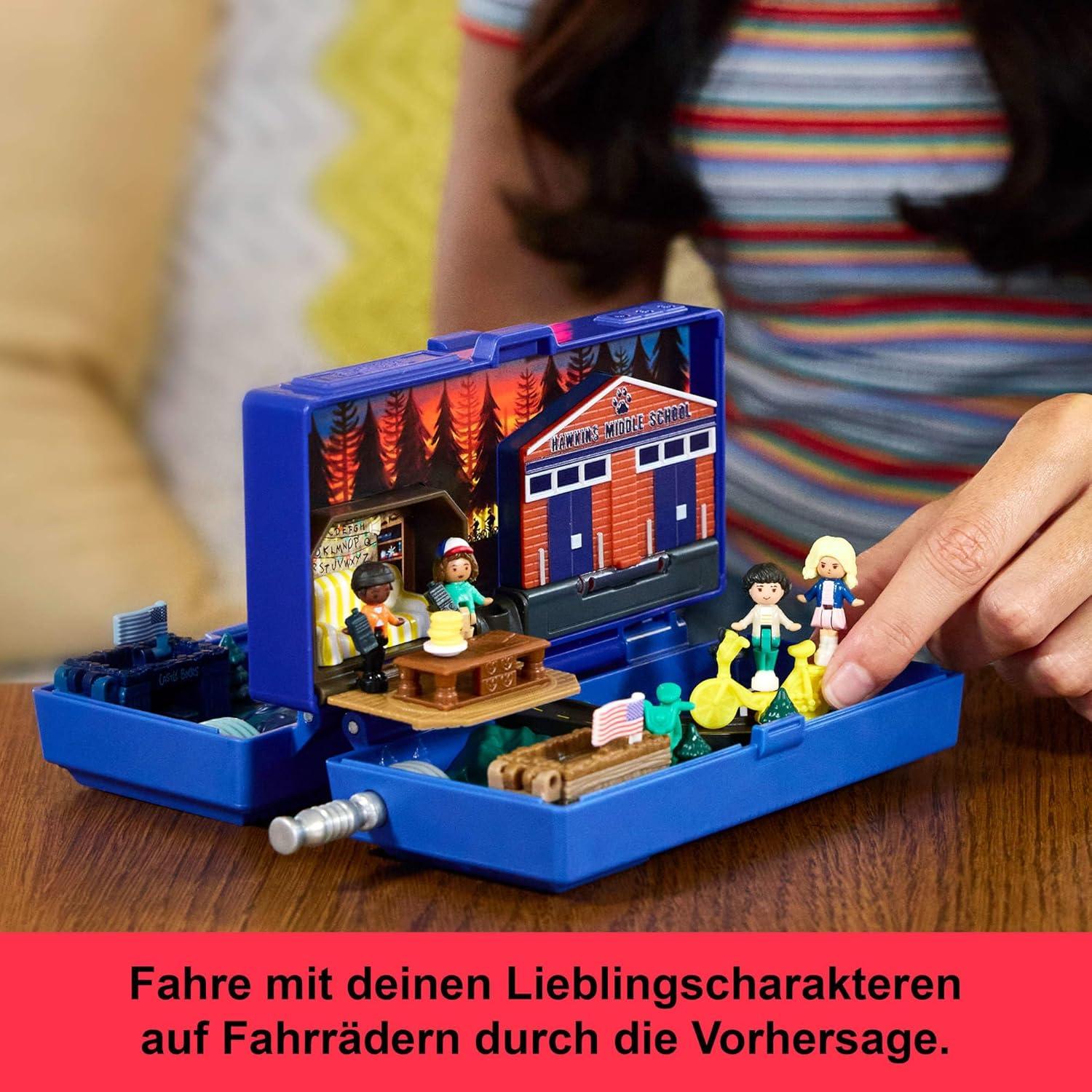 Juego de colección Polly Pocket Stranger Things con 6 muñecas y 10 accesorios