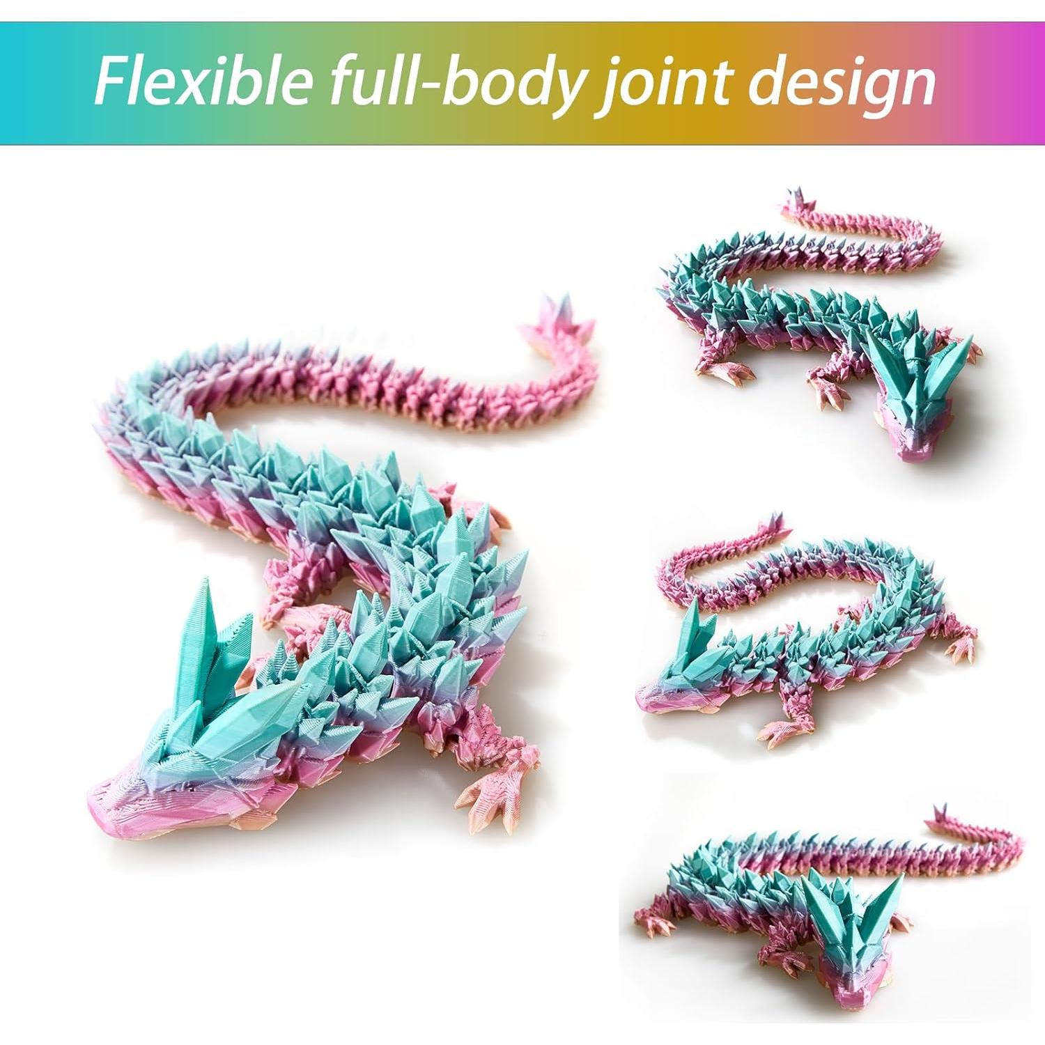 Huevo de Dragón 3D Luminiscente OasisLuxe 38 cm Arcoíris