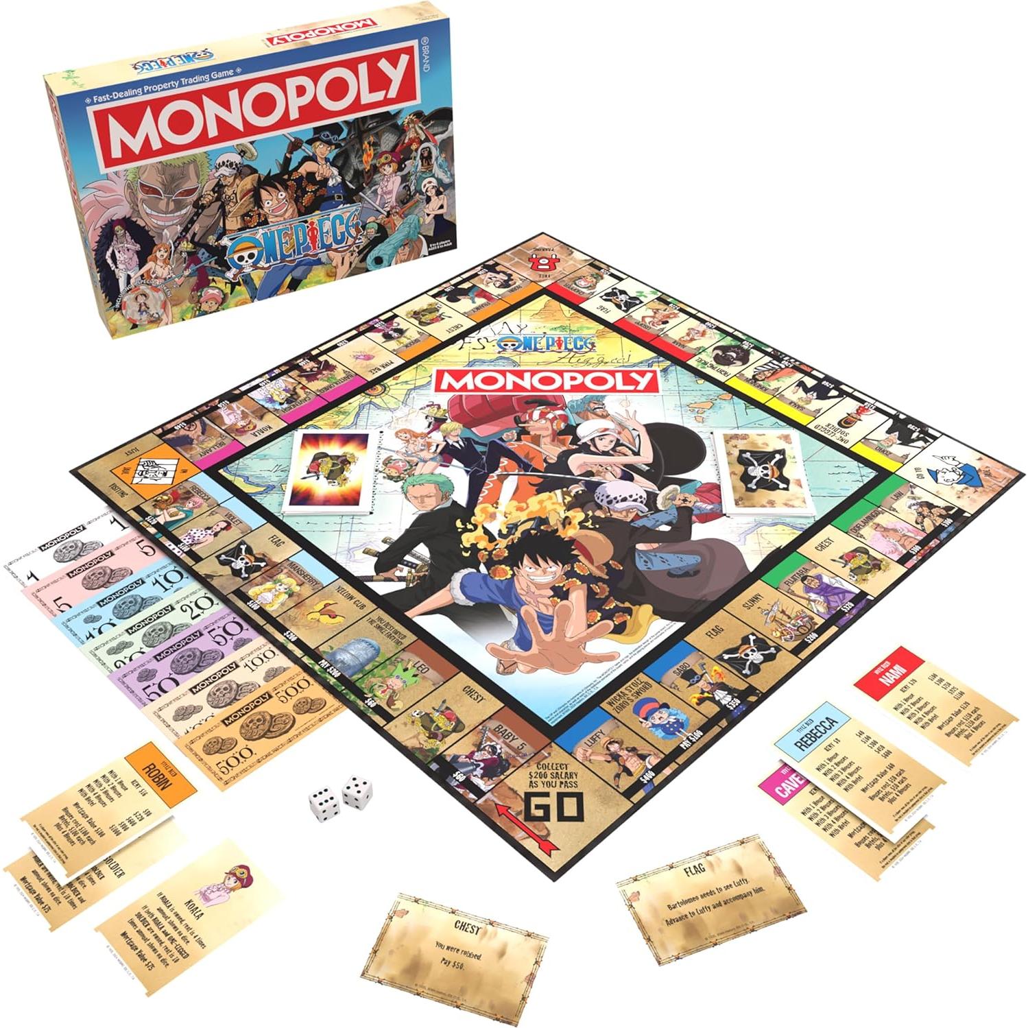 Monopoly One Piece USAOpoly Juego de Mesa 2-6 Jugadores