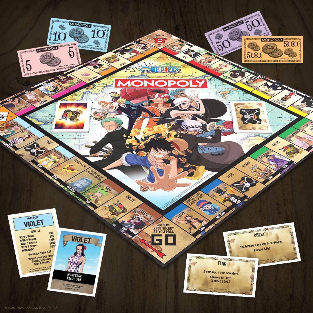 Monopoly One Piece USAOpoly Juego de Mesa 2-6 Jugadores
