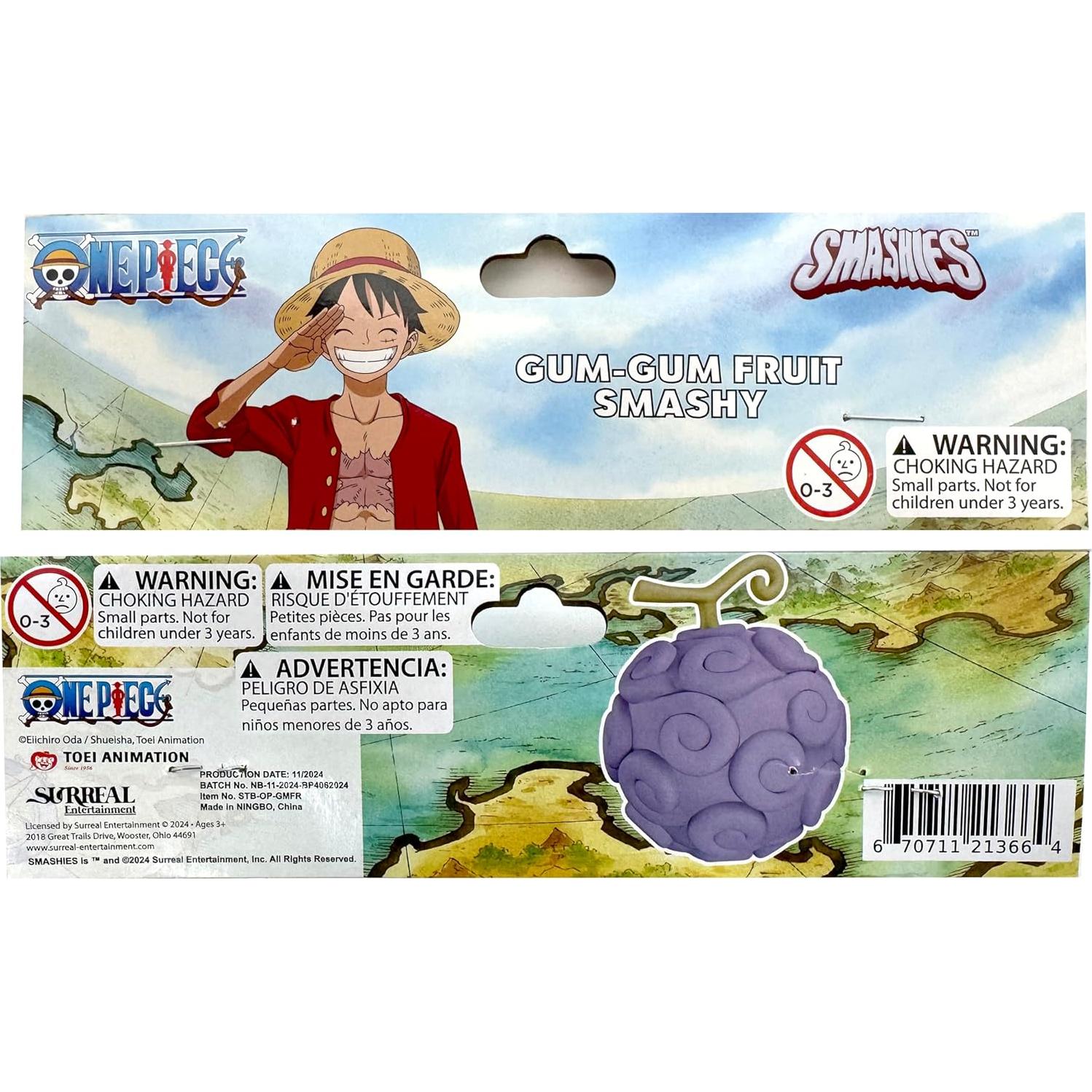 Juguete Squishy Fruta Gum-Gum One Piece - Licencia Oficial