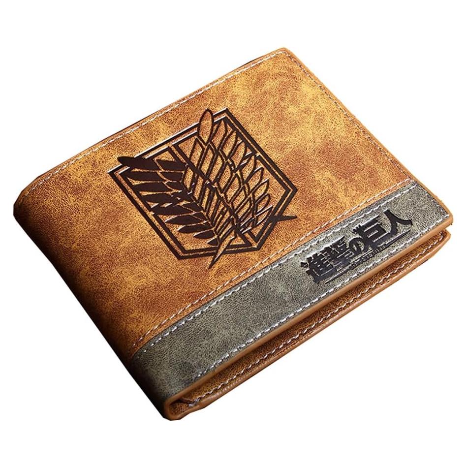 Cartera Bifold Compacta Attack on Titan Eren Yeager 6 Tarjetas