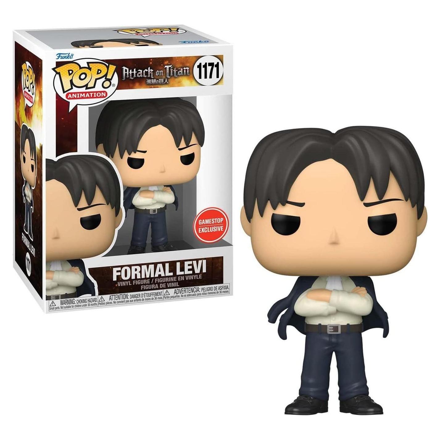 Figura de Vinilo Pop! Ataque de los Titanes Levi Formal 9cm