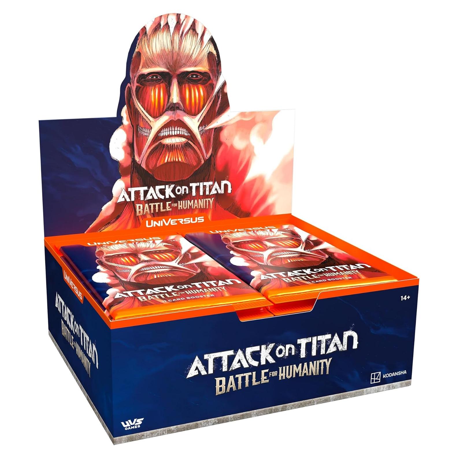 Juego de Cartas Coleccionables UniVersus Ataque de los Titanes - 24 Paquetes de Refuerzo