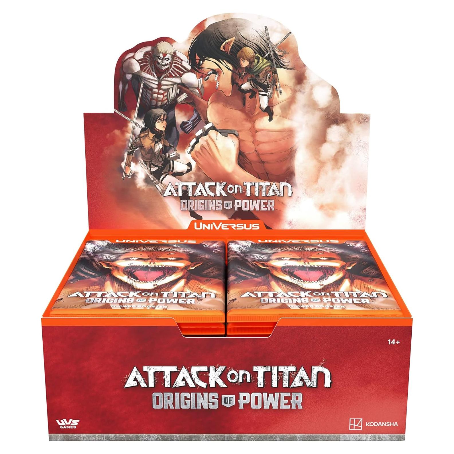 Juego de Cartas UniVersus Ataque de Titanes - 24 Paquetes