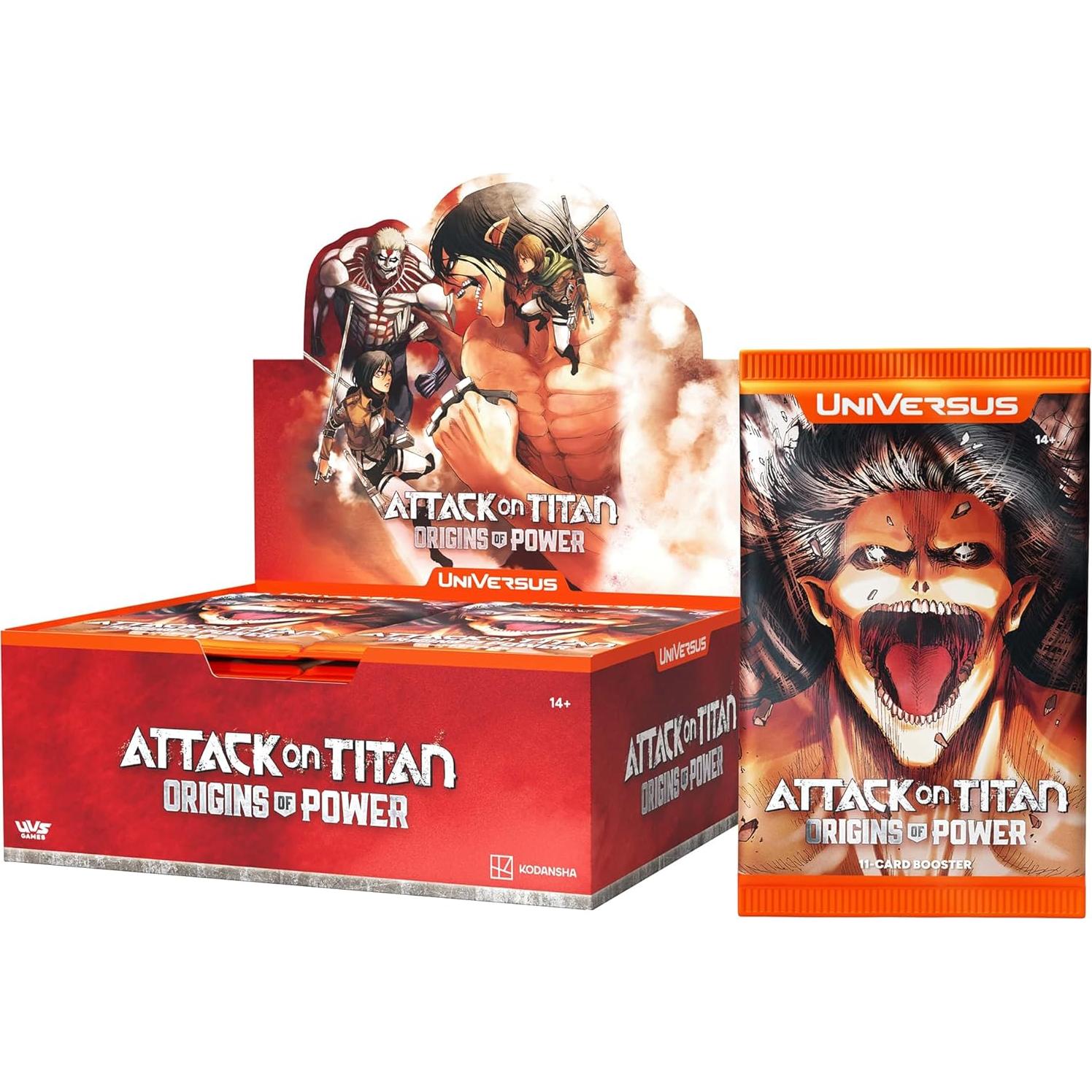 Juego de Cartas UniVersus Ataque de Titanes - 24 Paquetes