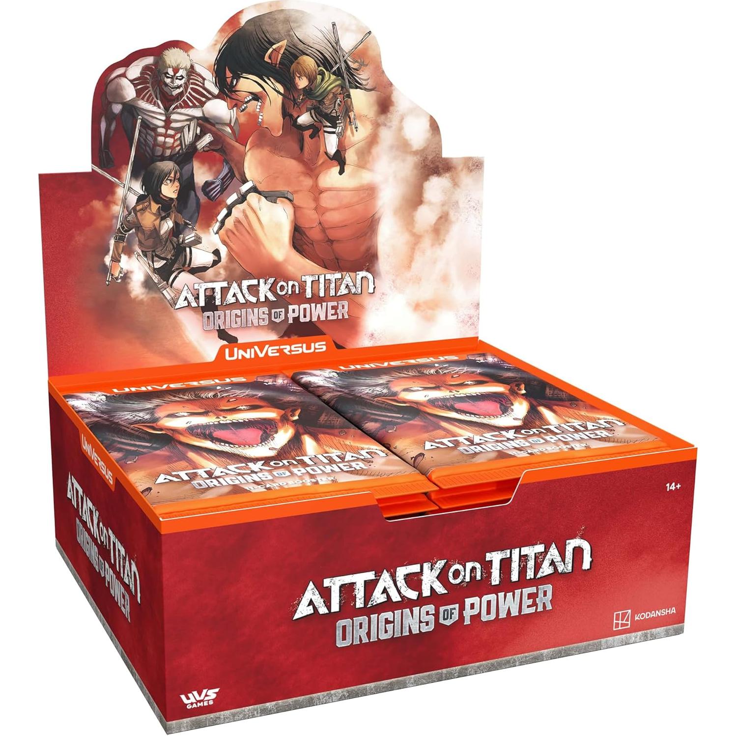 Juego de Cartas UniVersus Ataque de Titanes - 24 Paquetes