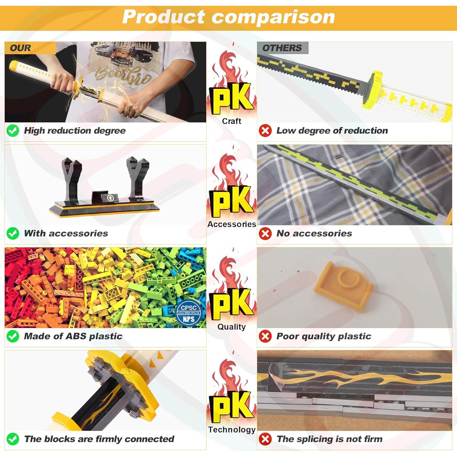 Conjunto de Espada Zenitsu Demon Slayer 99cm con Funda y Soporte