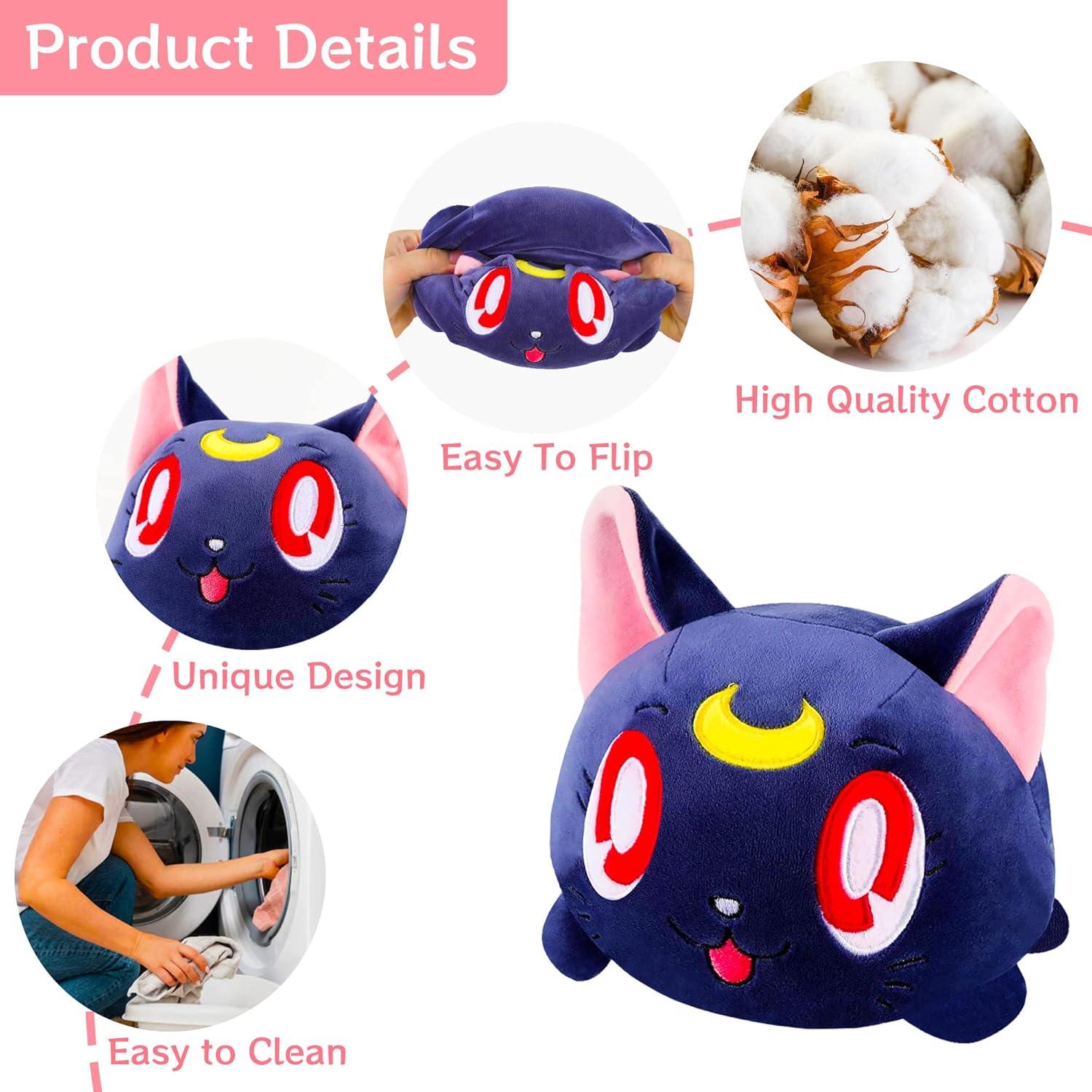 Juguete de Peluche Reversible 20cm Memall Gato Bonito