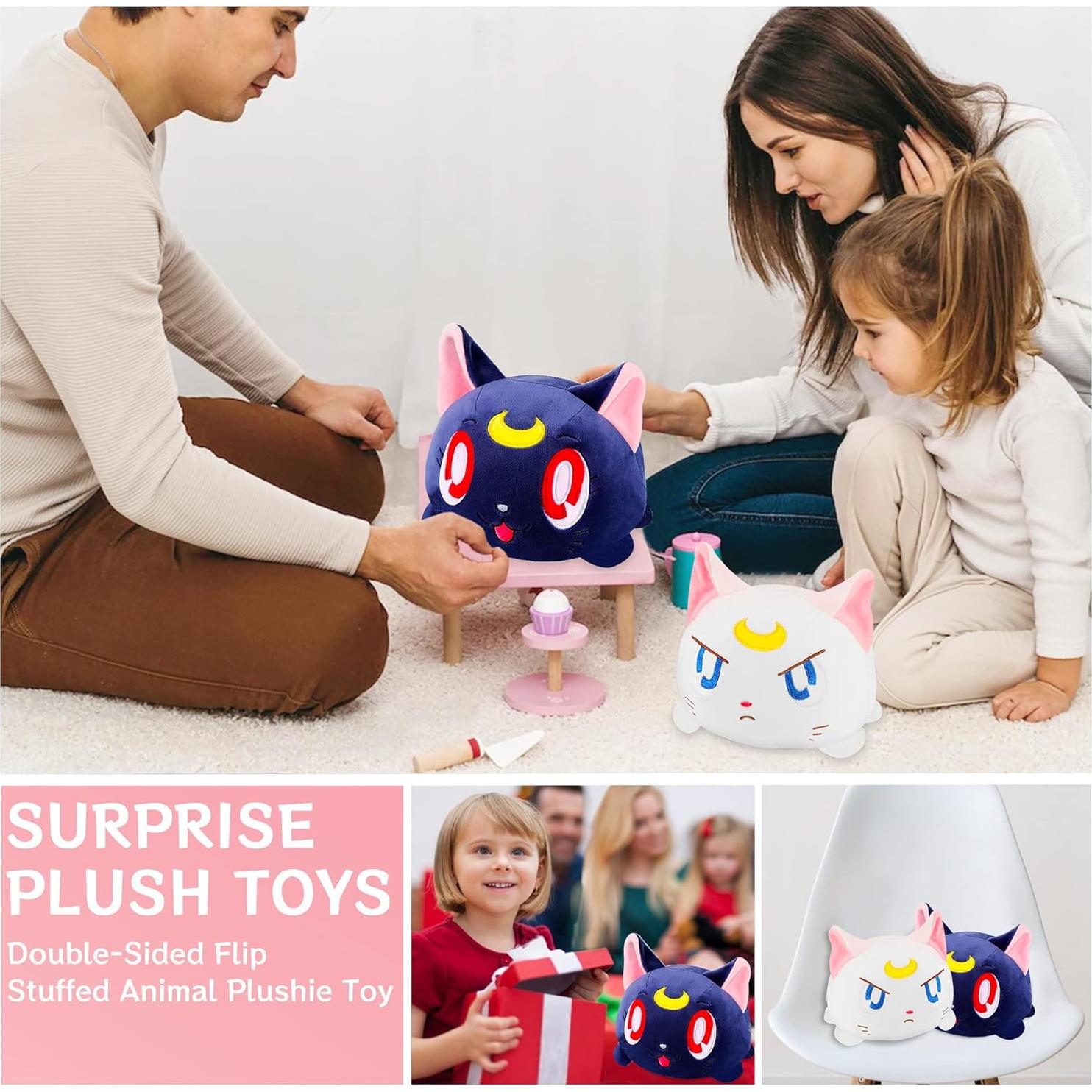 Juguete de Peluche Reversible 20cm Memall Gato Bonito