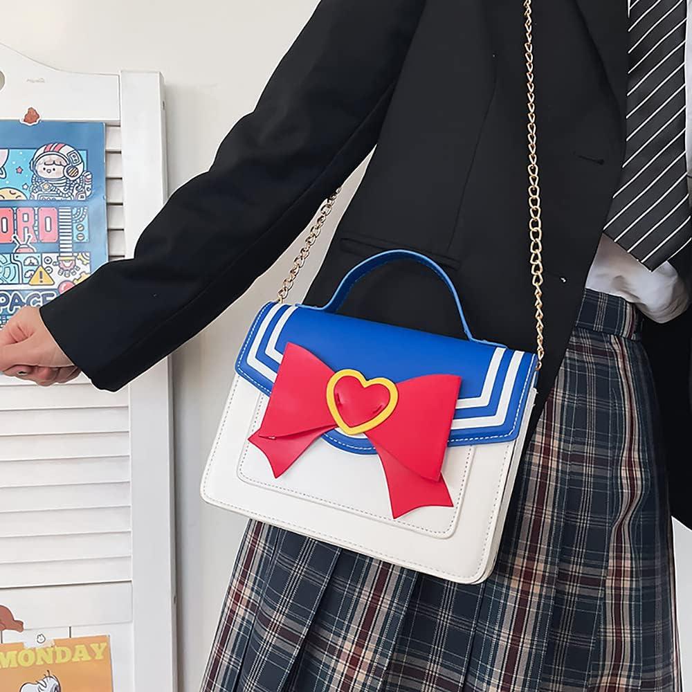 Bolso Cruzado Sailor Moon para Mujeres - Cuero Impermeable 21.6x15x7.9cm