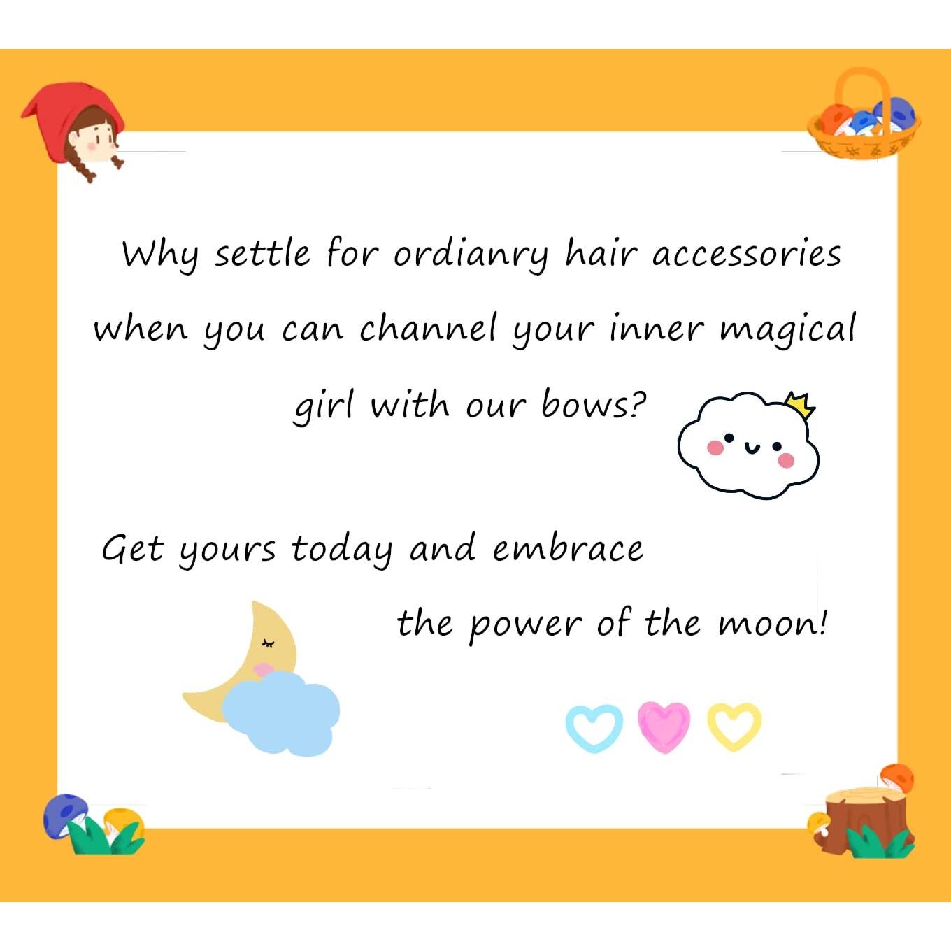 Lazos de Pelo Lunares - Conjunto de 2 Lazos de 9x6.5cm