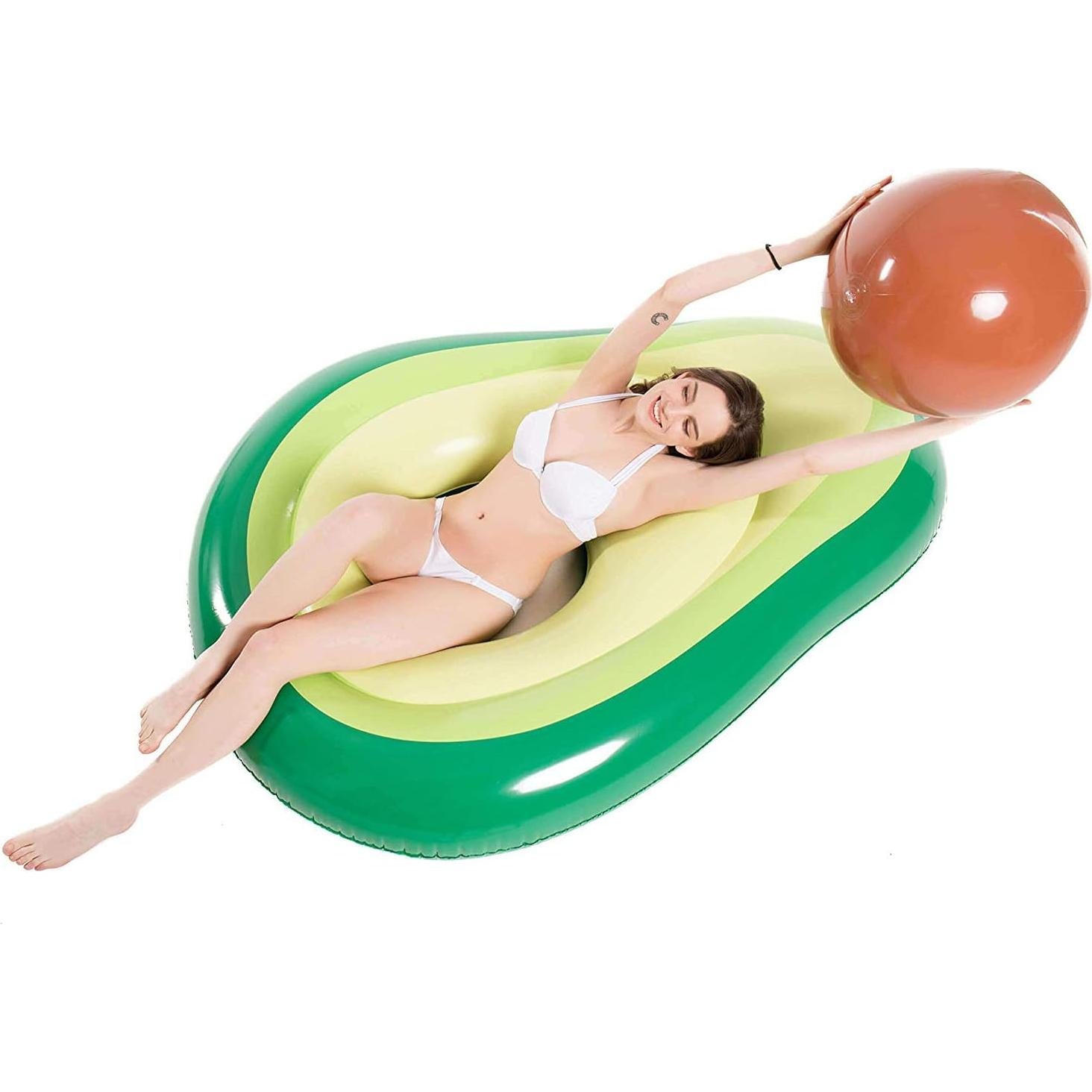 Flotador Inflable Aguacate Jasonwell XL 165x124cm para Niños y Adultos
