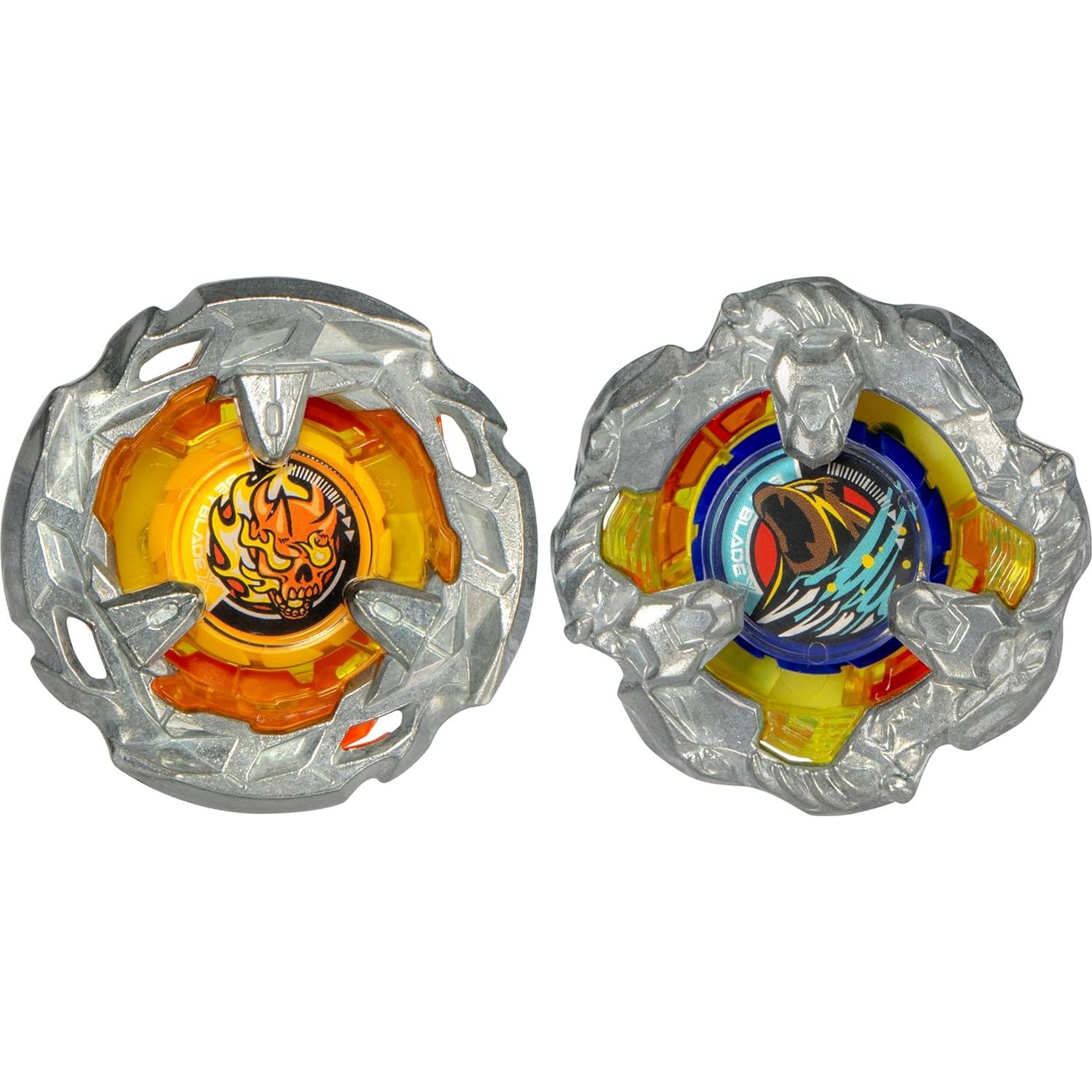 Beyblade X Beystadium Clash and Carry Hasbro - Scythe Incendio y Savage Bear